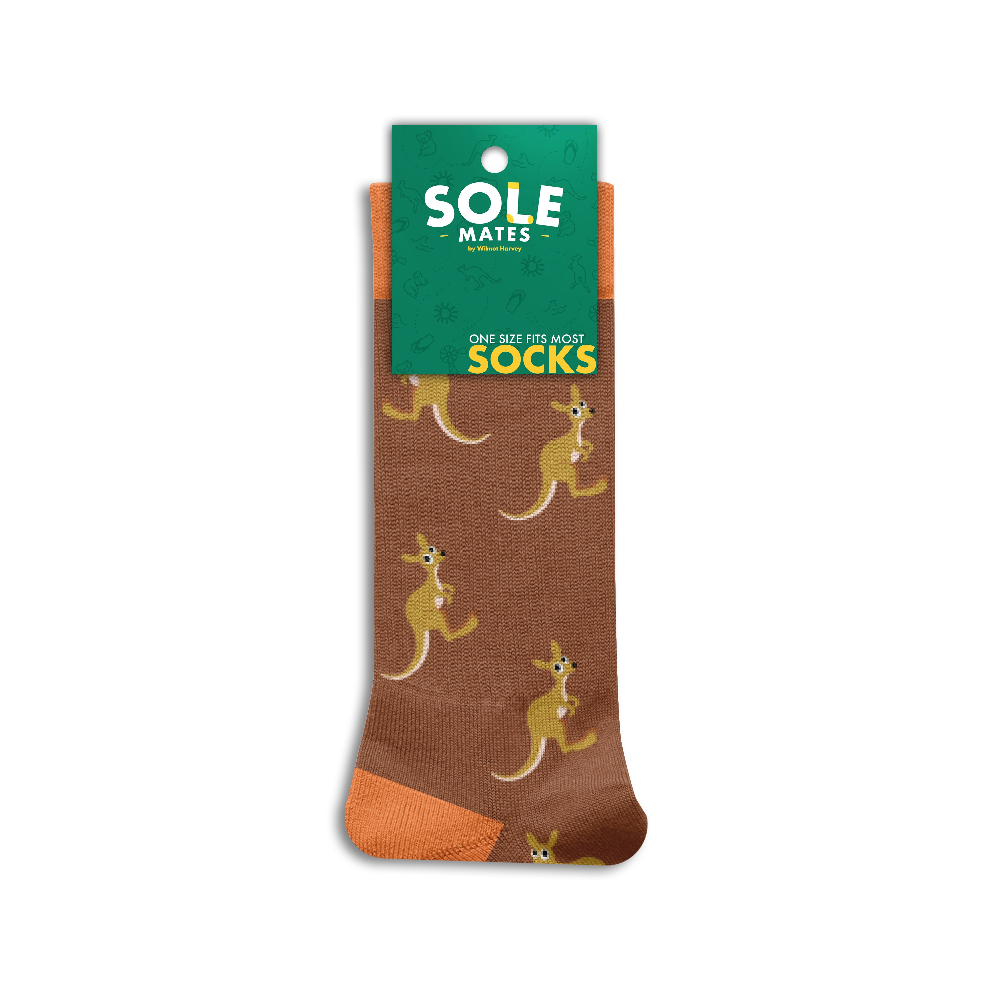 Sole Mates Socks - Kangaroo Brown - Wilmot Harvey