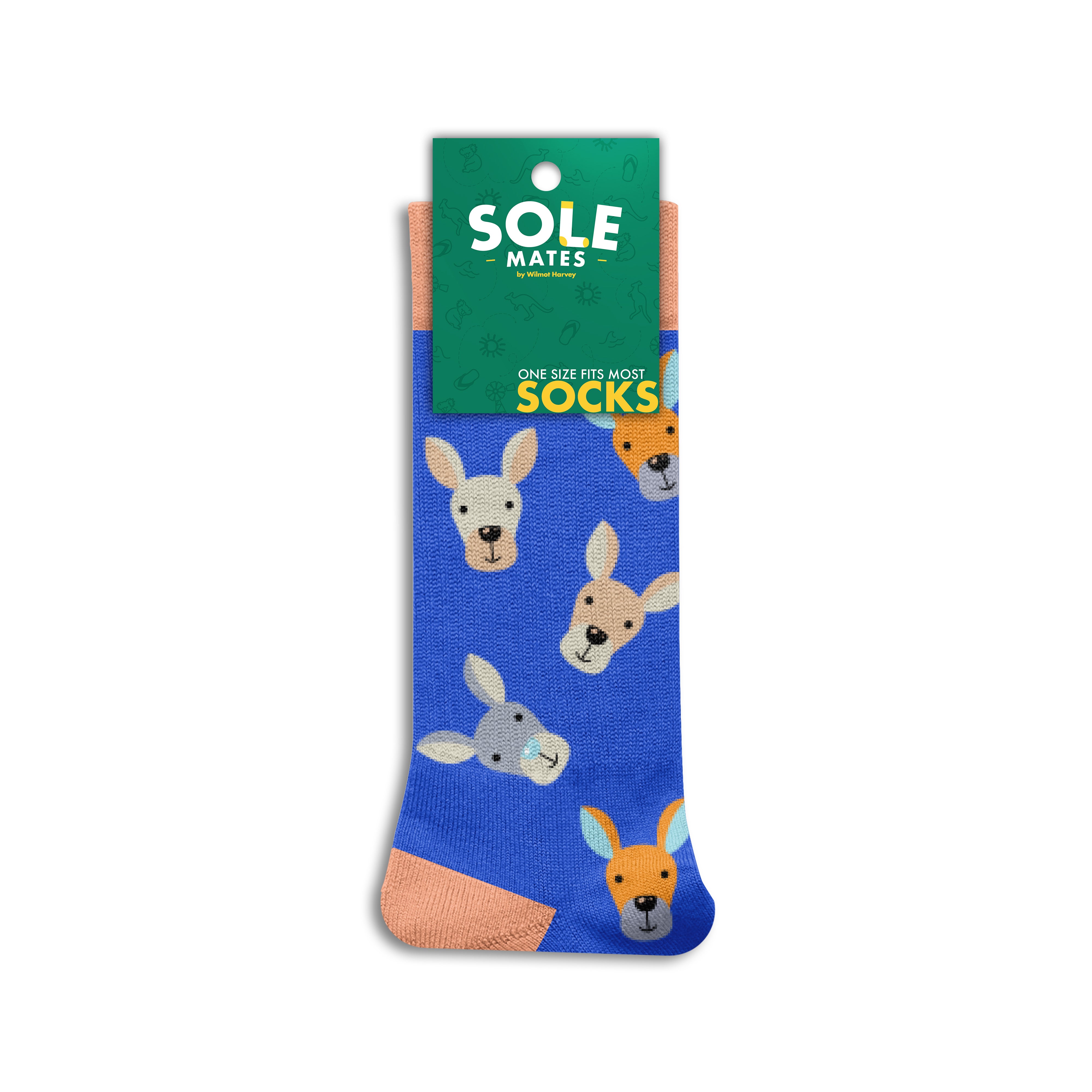 Sole Mates Socks - Kangaroo Head - Wilmot Harvey