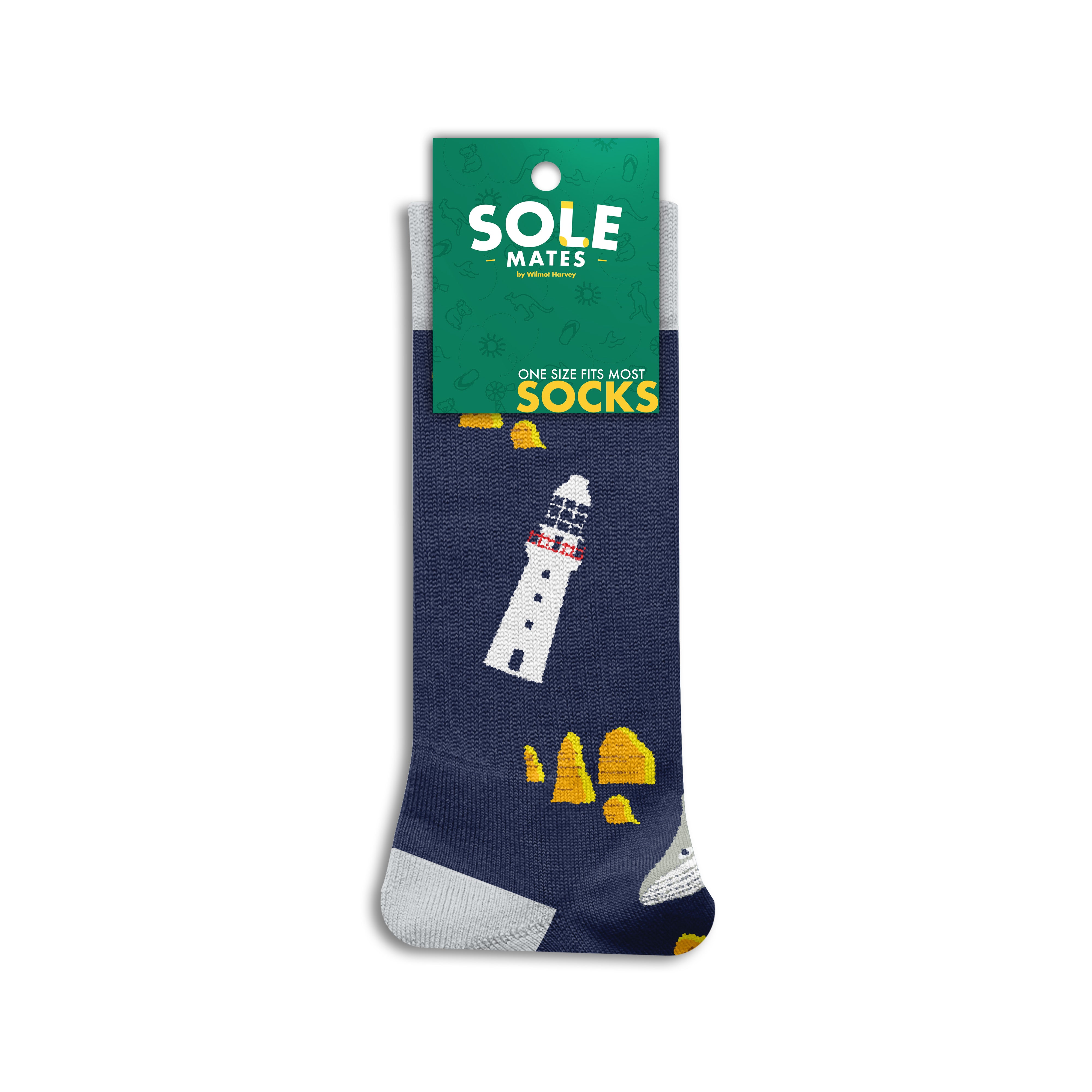 Sole Mates Socks - Great Ocean Road Navy