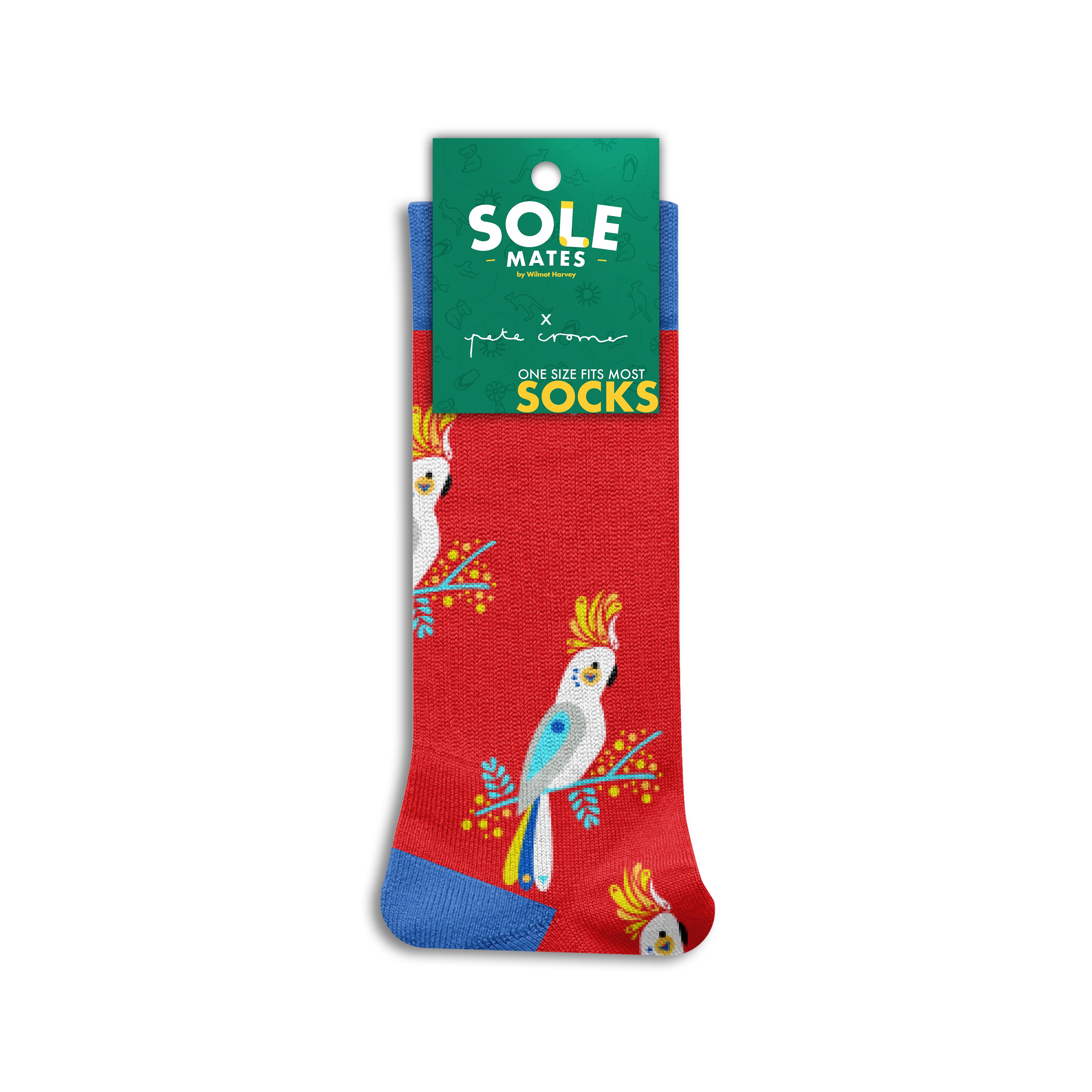 Pete Cromer x Sole Mates Socks - Cockatoo - Wilmot Harvey