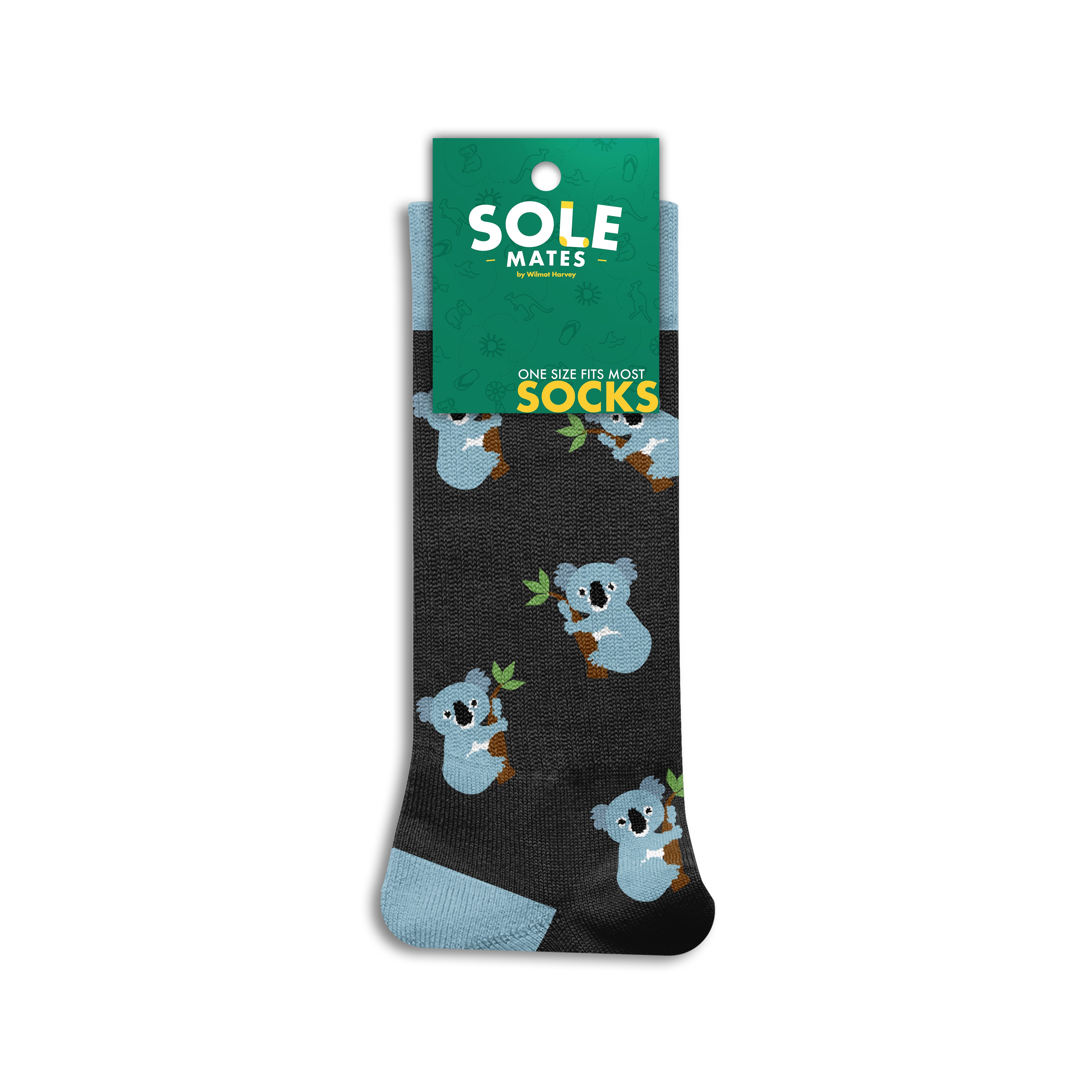 Sole Mates Socks - Koala Black - Wilmot Harvey
