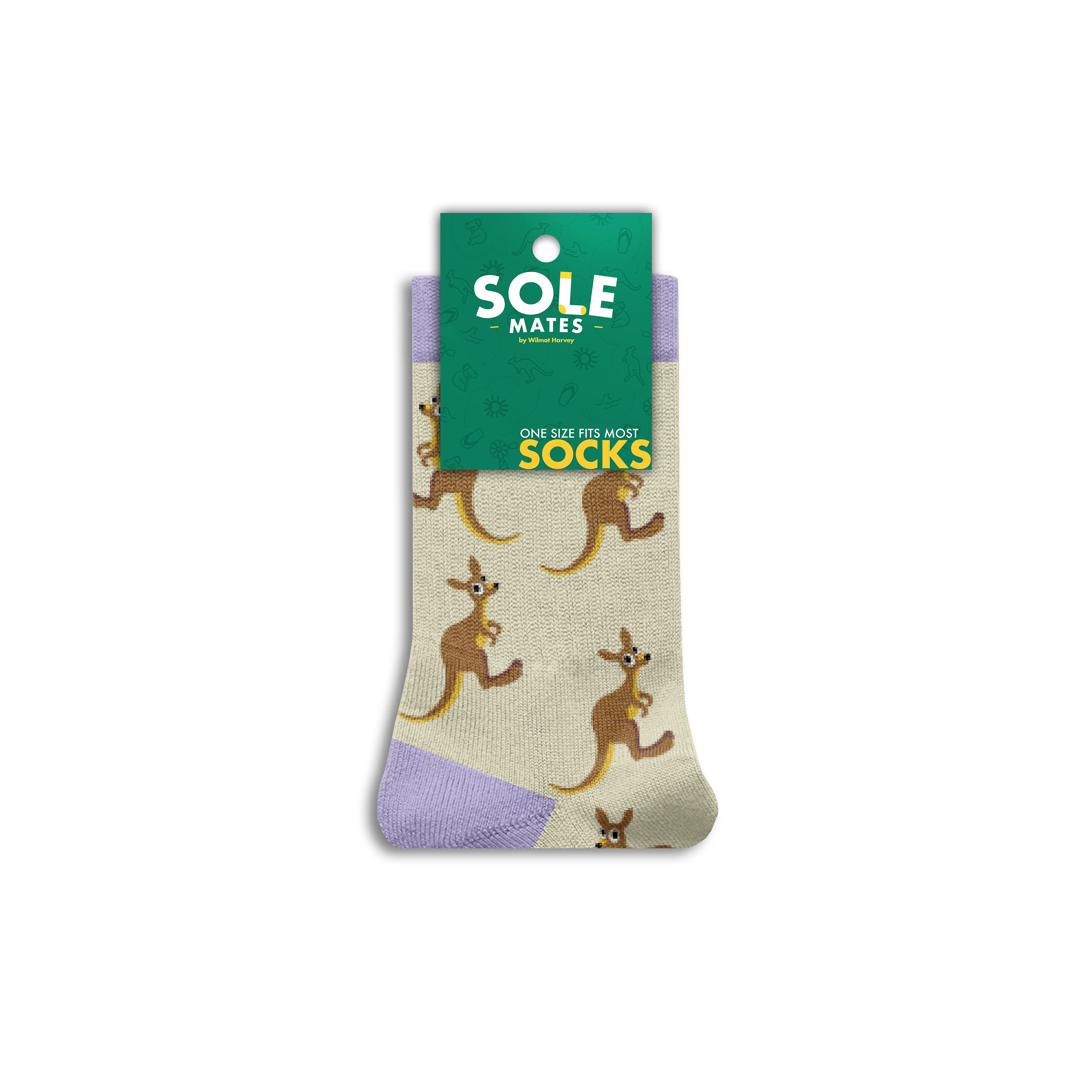 Sole Mates Socks - Kid's Kangaroo Cream - Wilmot Harvey