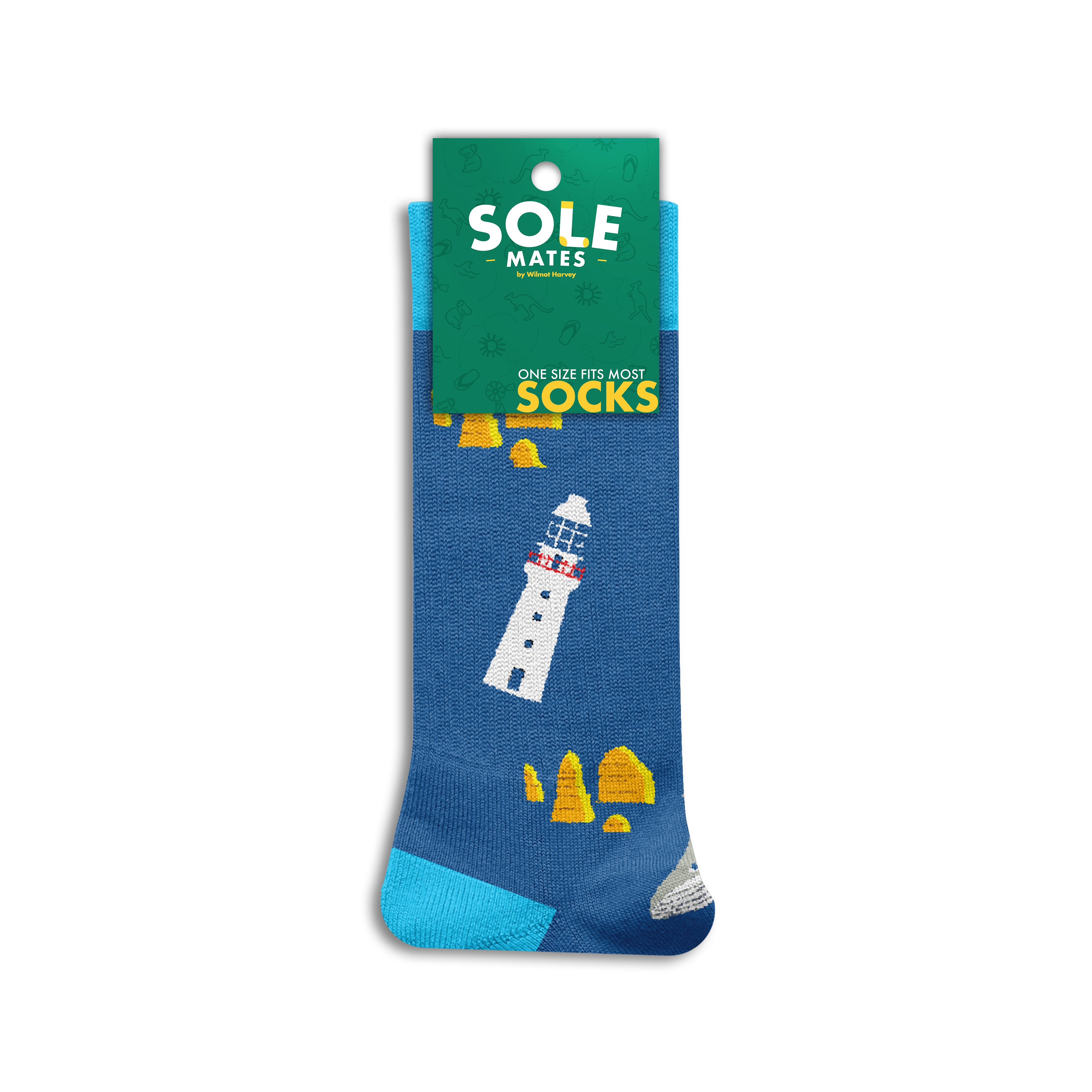 Sole Mates Socks - Great Ocean Road Blue