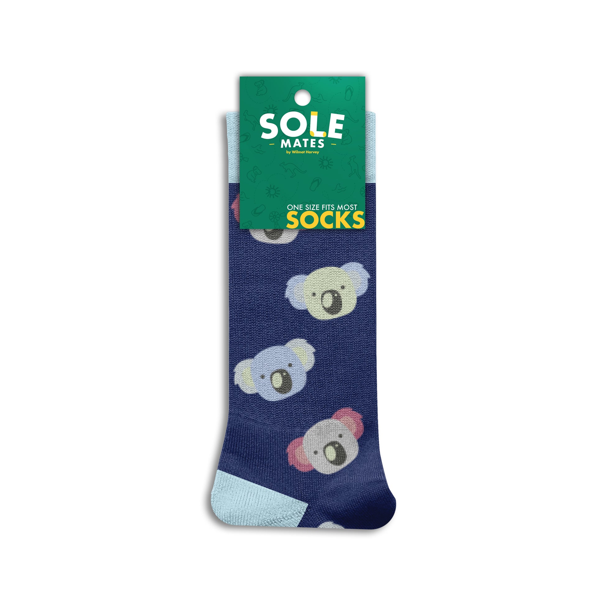 Sole Mates Socks - Koala Head Navy - Wilmot Harvey