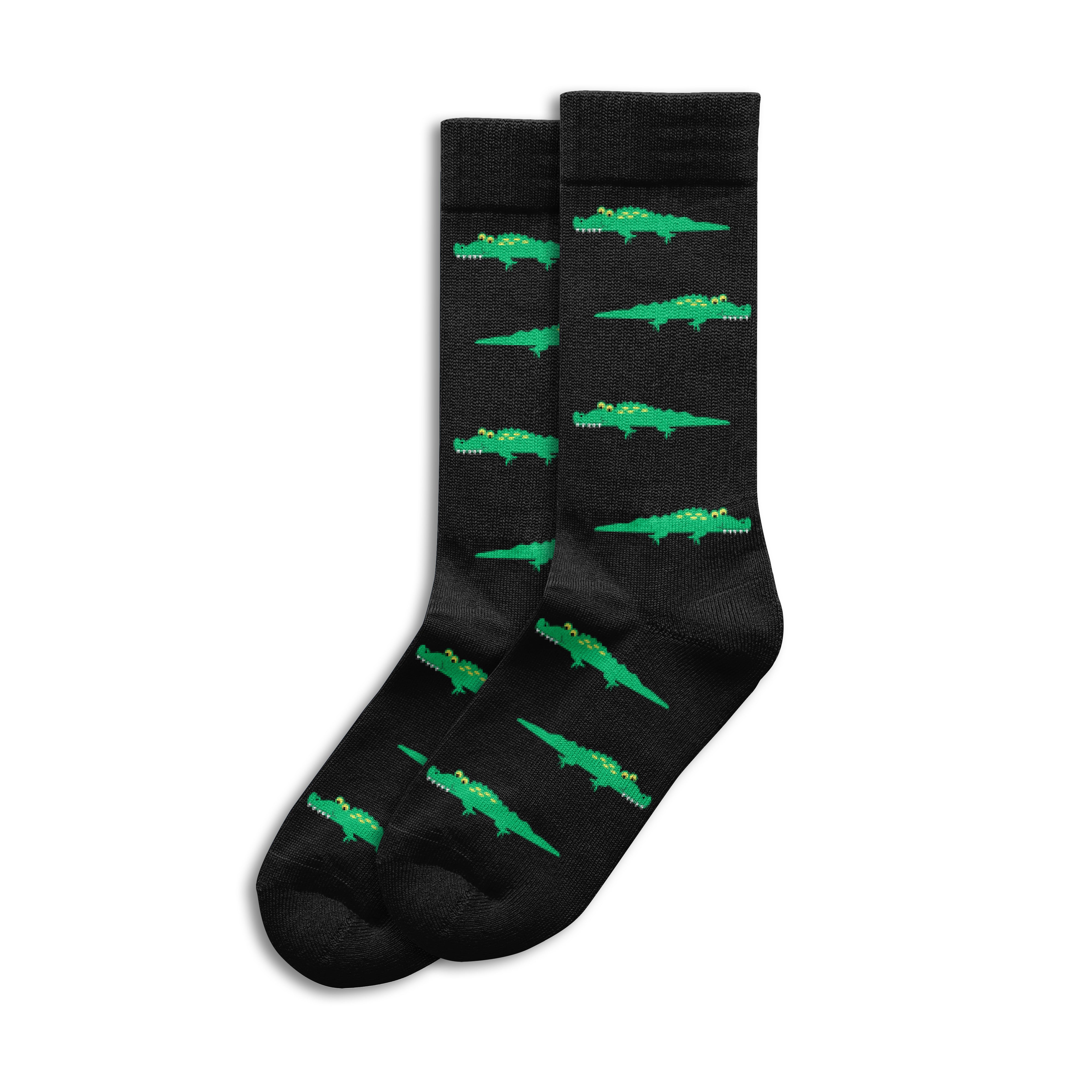 Sole Mates Socks - Crocodile Black - Wilmot Harvey
