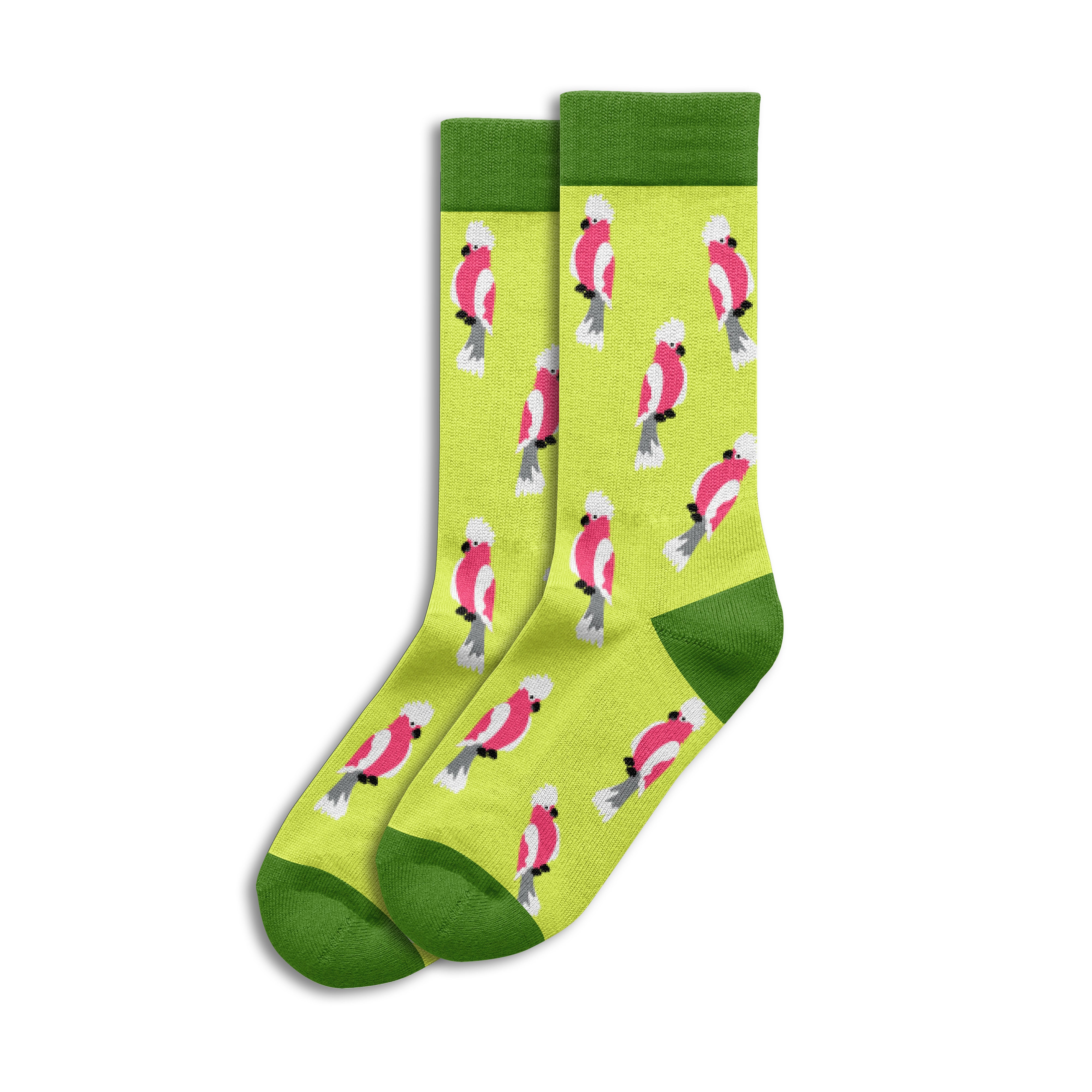 Sole Mates Socks - Galah Green - Wilmot Harvey