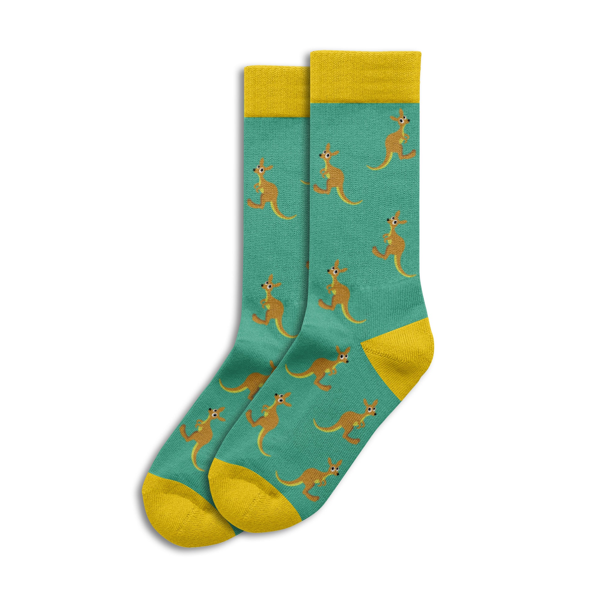 Sole Mates Socks - Kangaroo Green - Wilmot Harvey