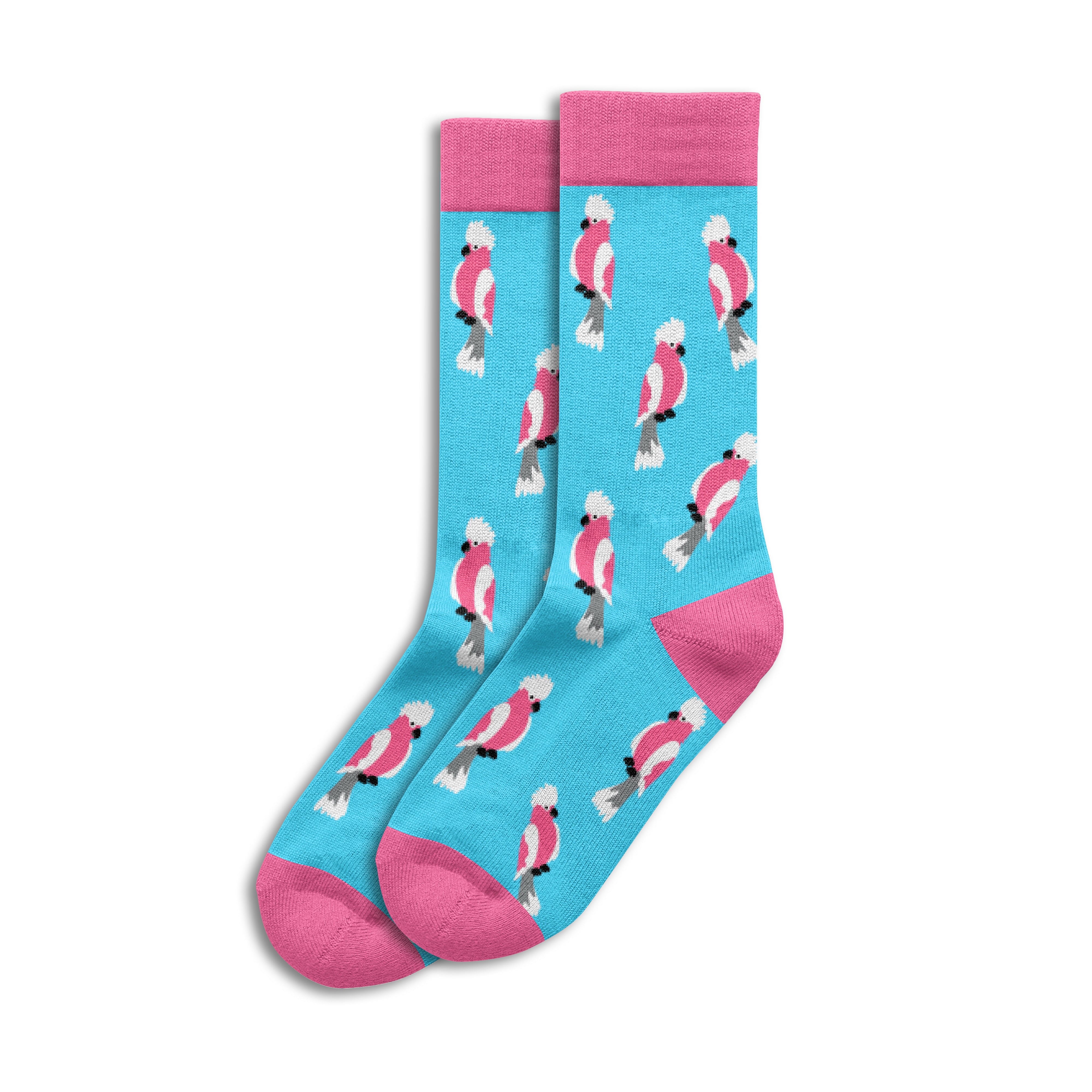 Sole Mates Socks - Galah Blue - Wilmot Harvey