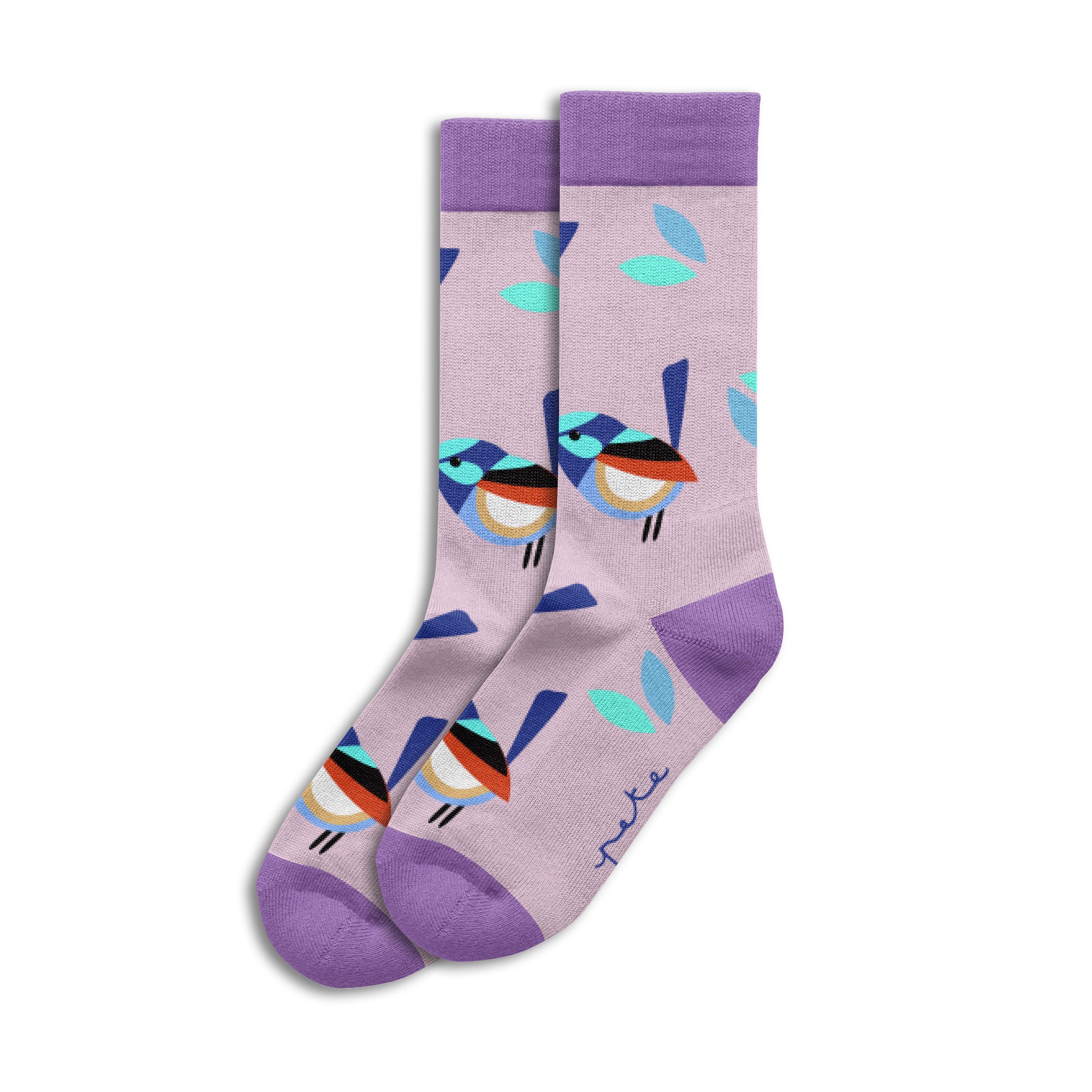 Pete Cromer x Sole Mates Socks - Fairy Wren - Wilmot Harvey