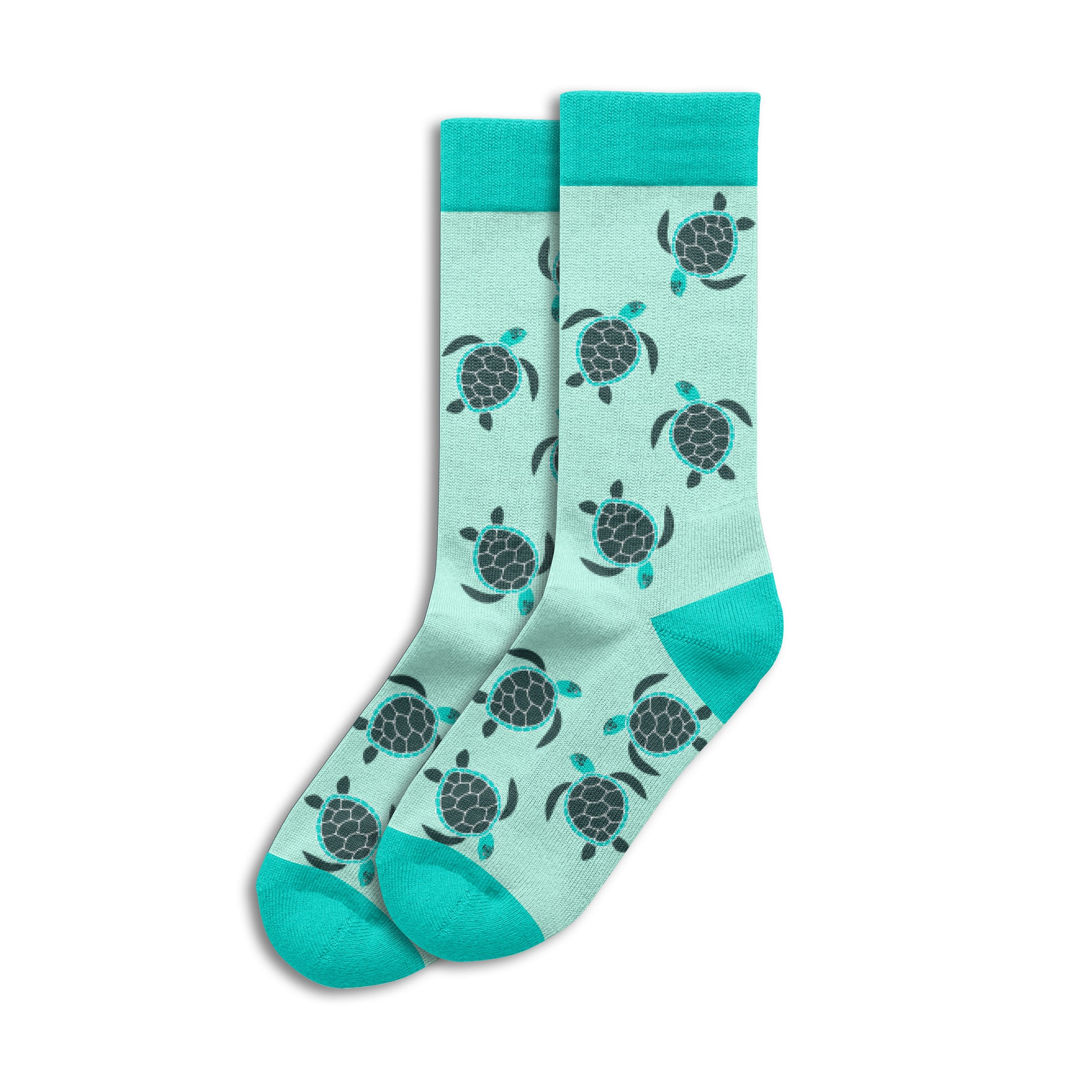 Sole Mates Socks - Turtle Aqua - Wilmot Harvey