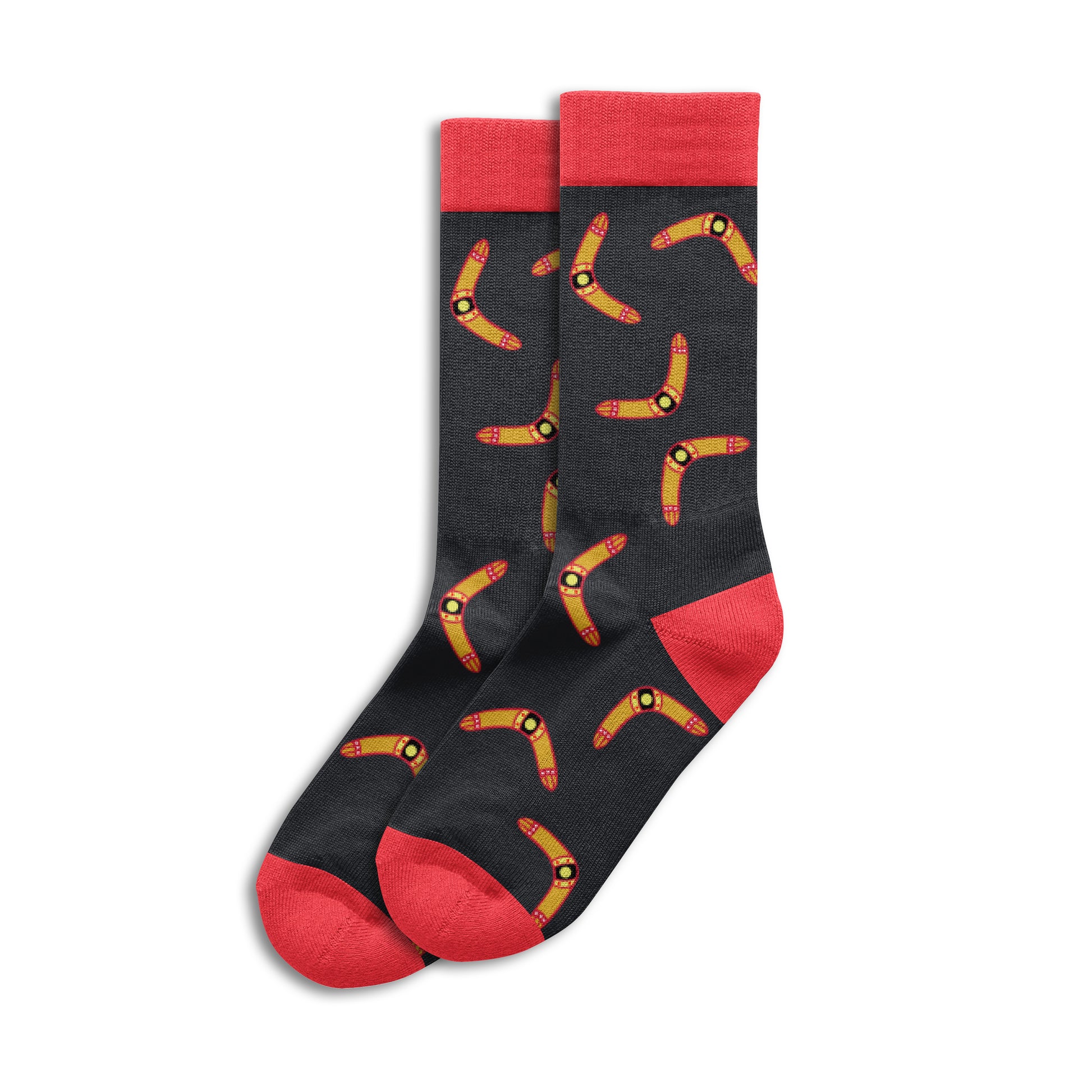 Sole Mates Socks - Boomerang Black - Wilmot Harvey