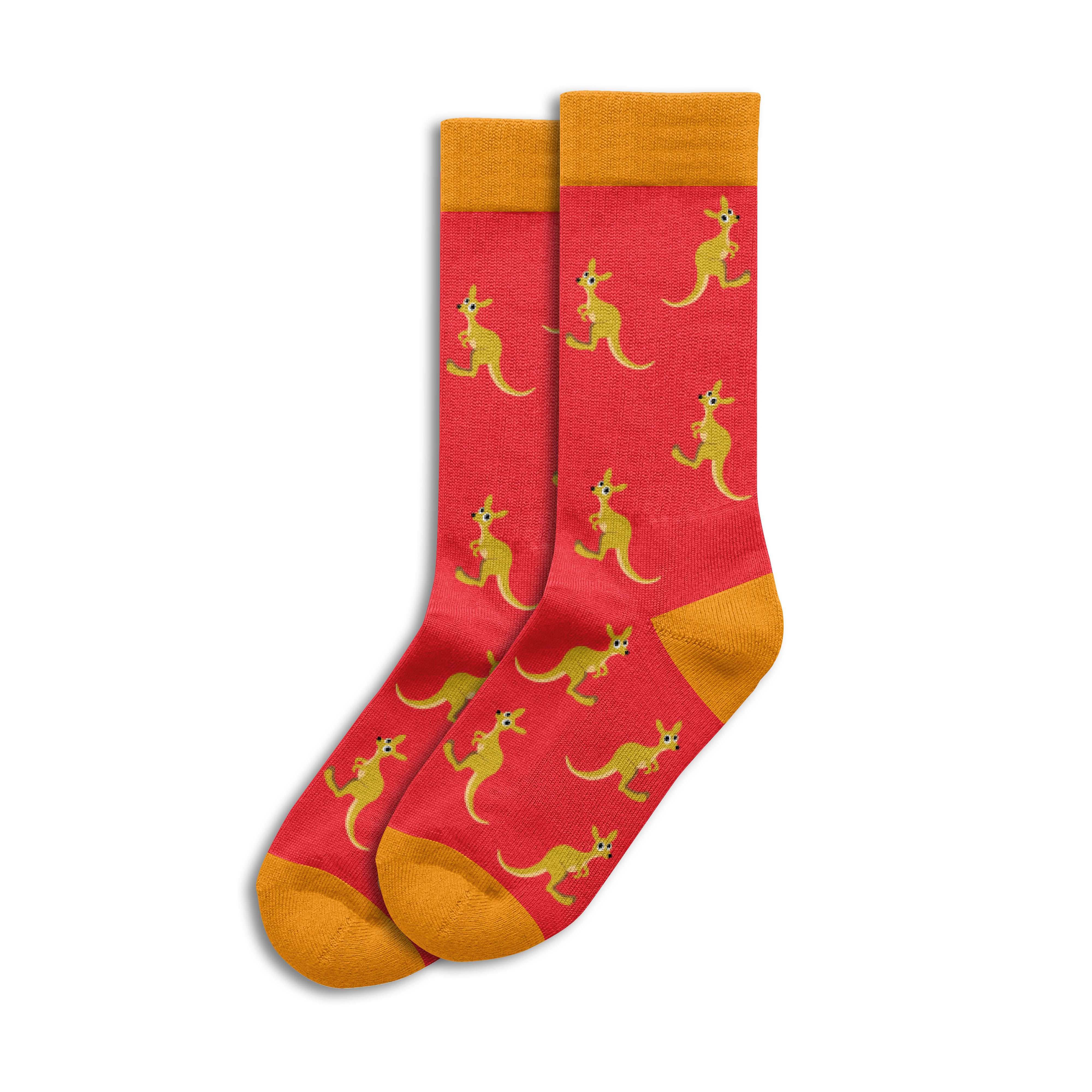 Sole Mates Socks - Kangaroo Red - Wilmot Harvey