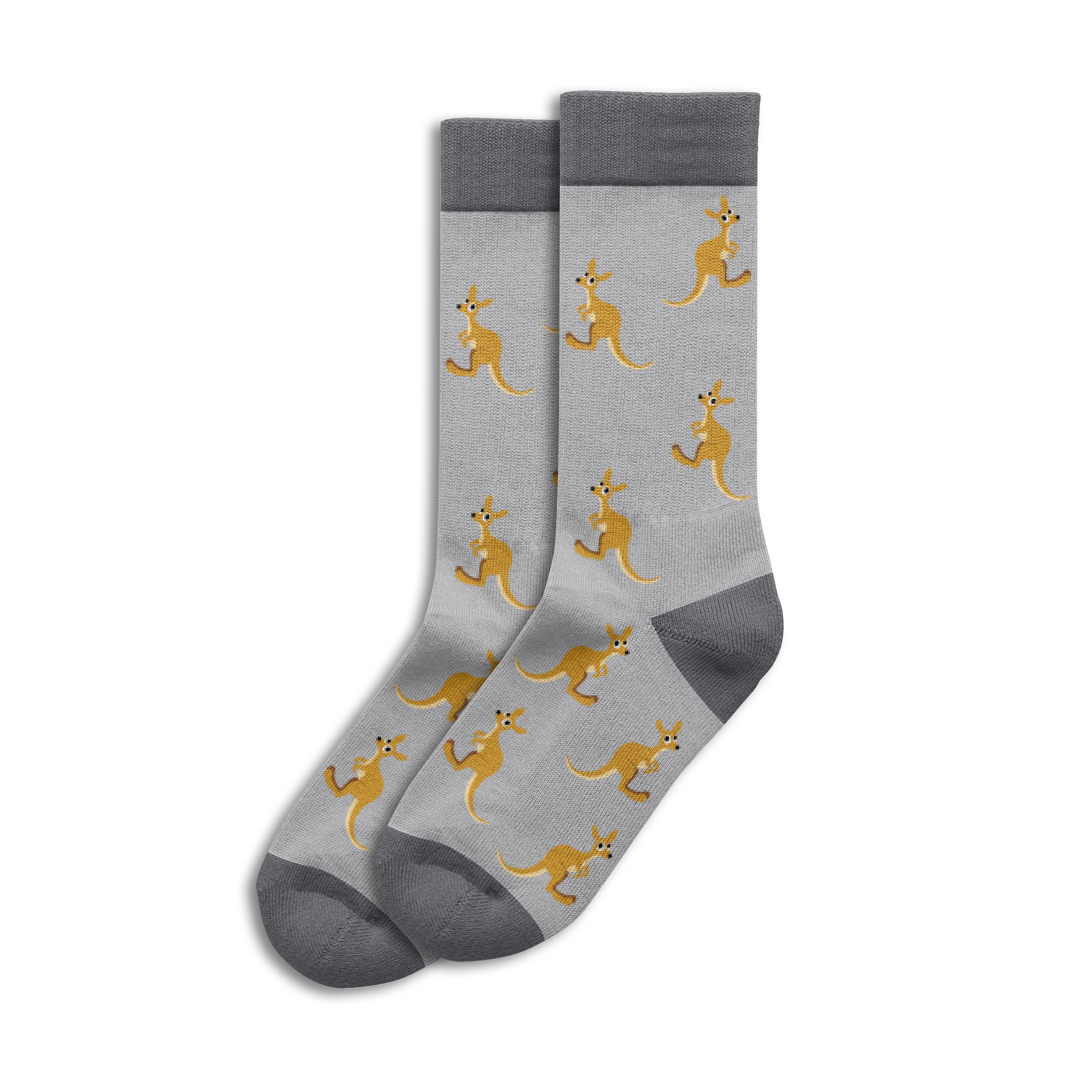 Sole Mates Socks - Kangaroo Grey - Wilmot Harvey