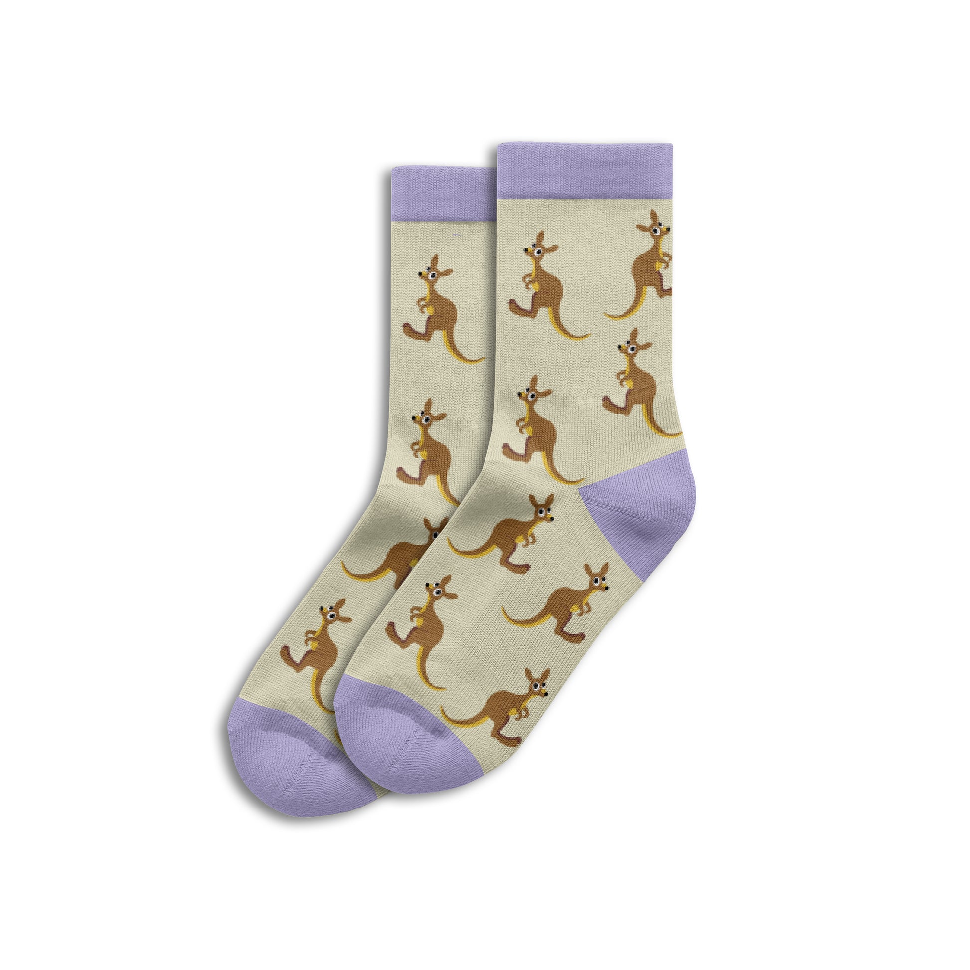 Sole Mates Socks - Kid's Kangaroo Cream - Wilmot Harvey