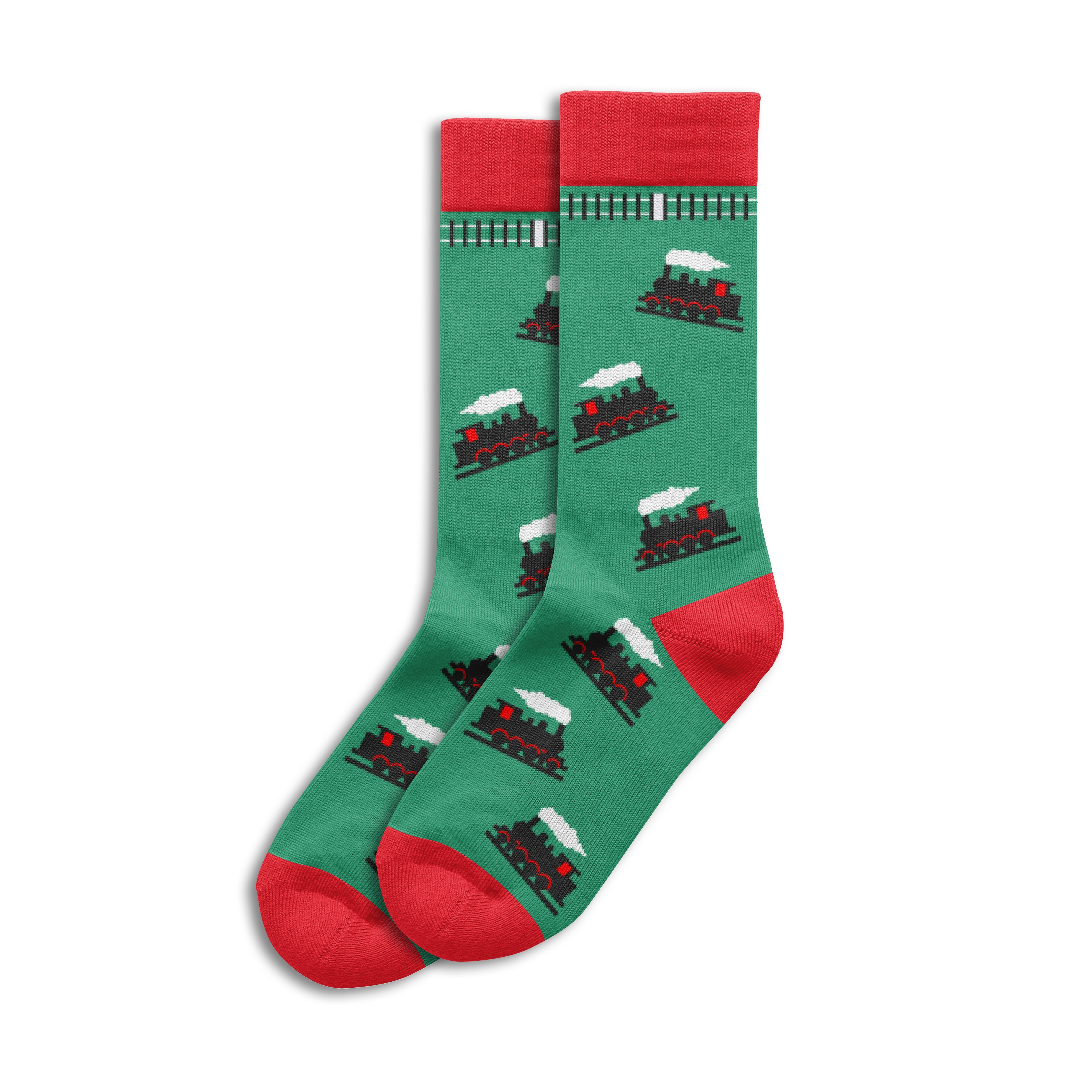 Sole Mates Socks - Train Green - Wilmot Harvey