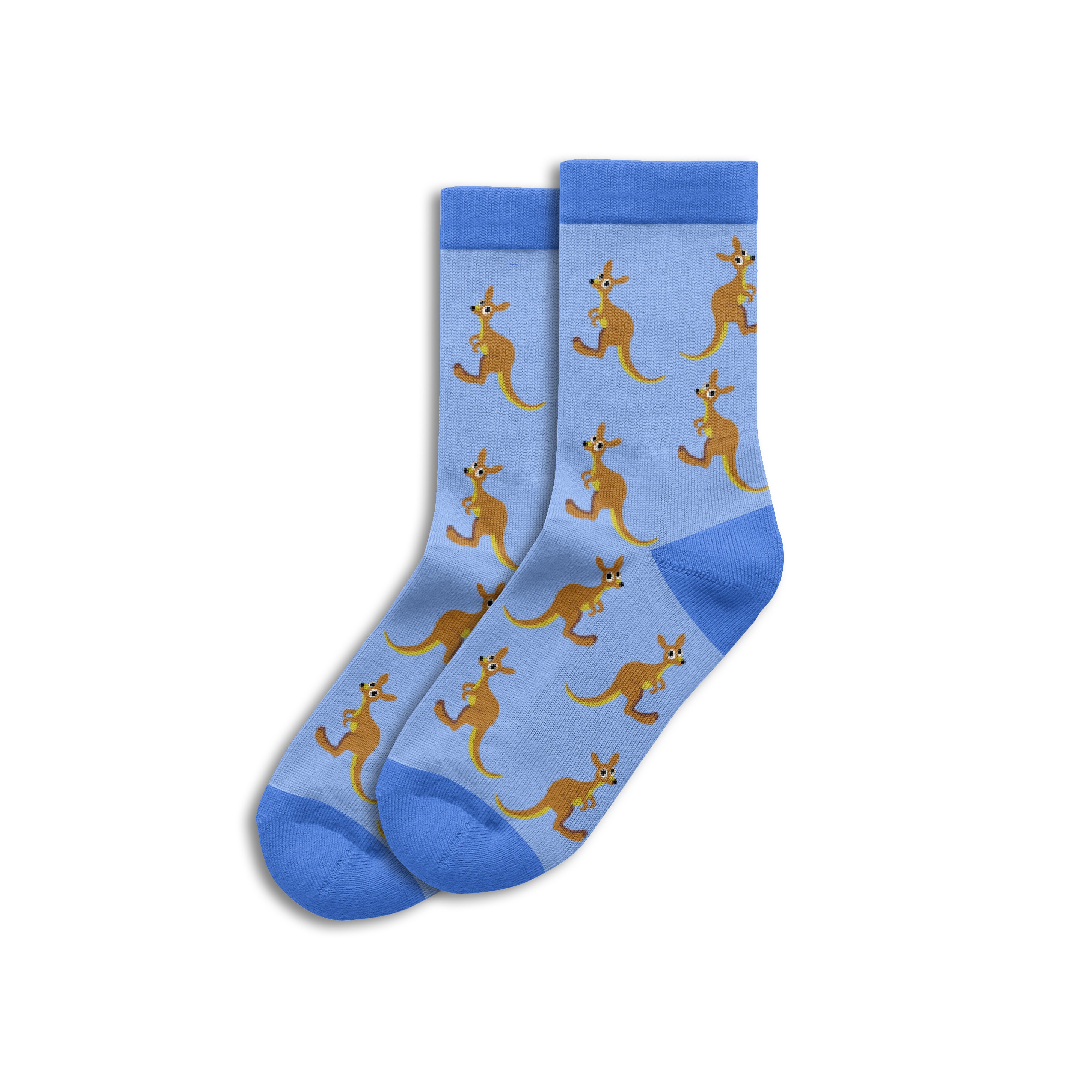 Sole Mates Socks - Kid's Kangaroo Blue - Wilmot Harvey