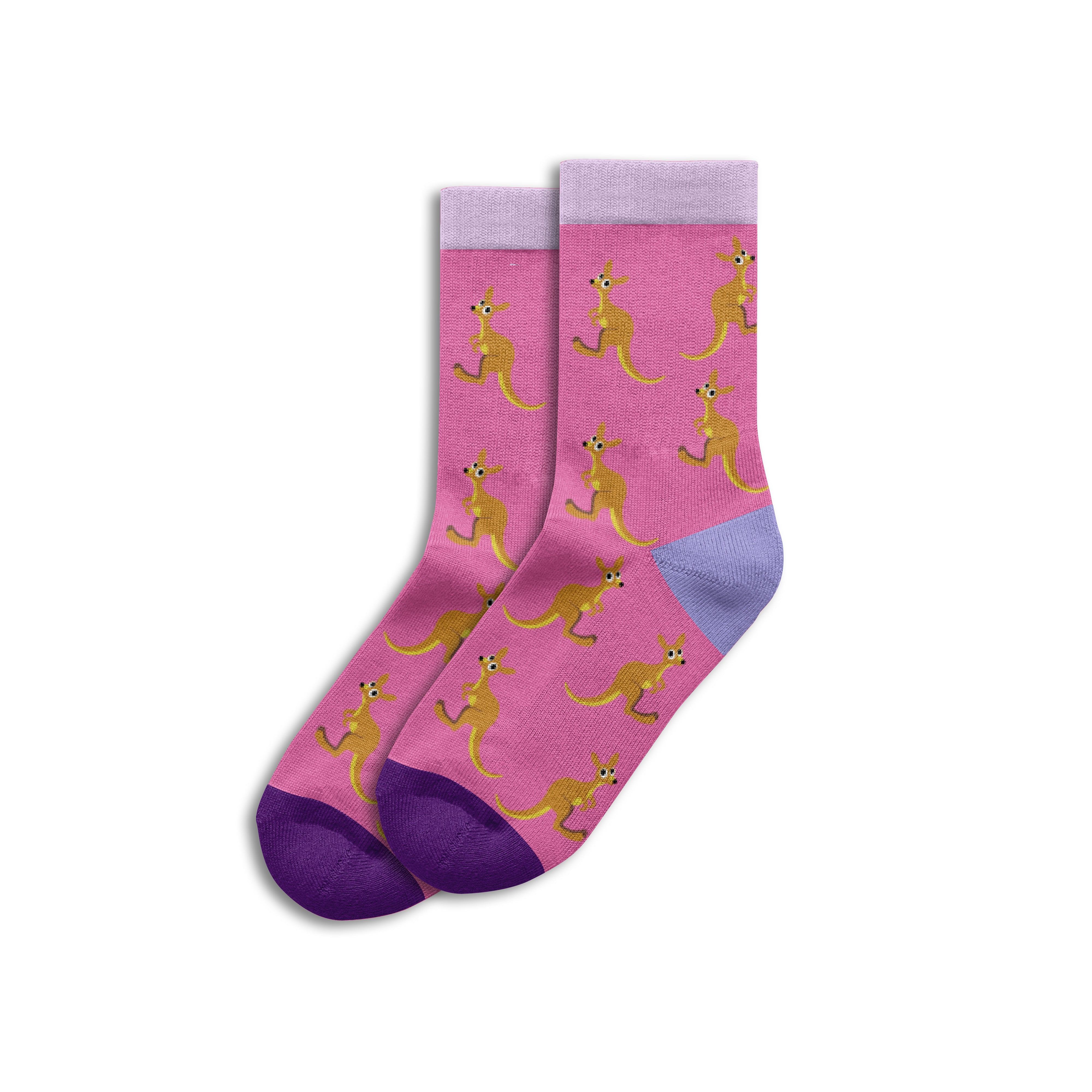 Sole Mates Socks - Kid's Kangaroo Pink - Wilmot Harvey