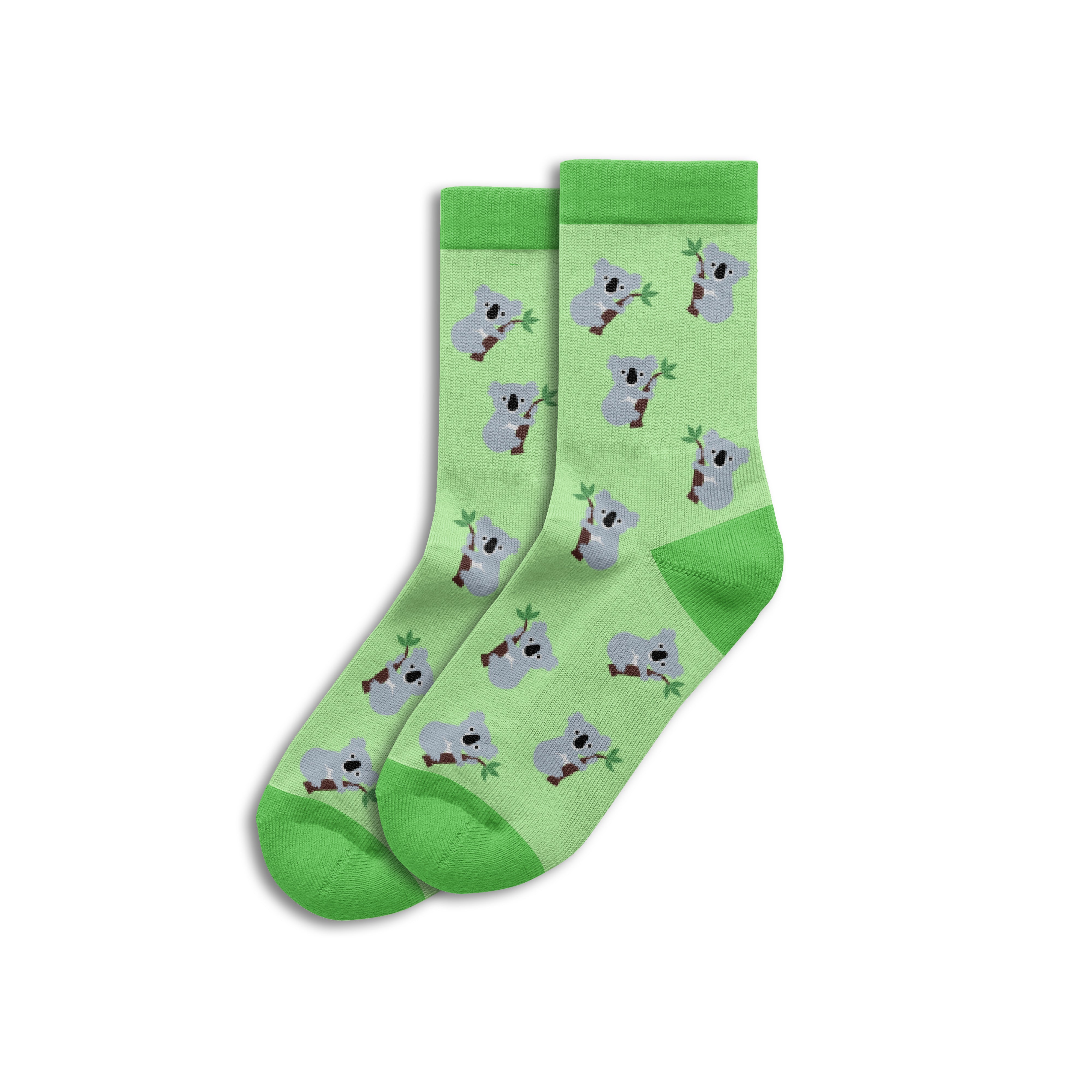 Sole Mates Socks - Kid's Koala Green - Wilmot Harvey