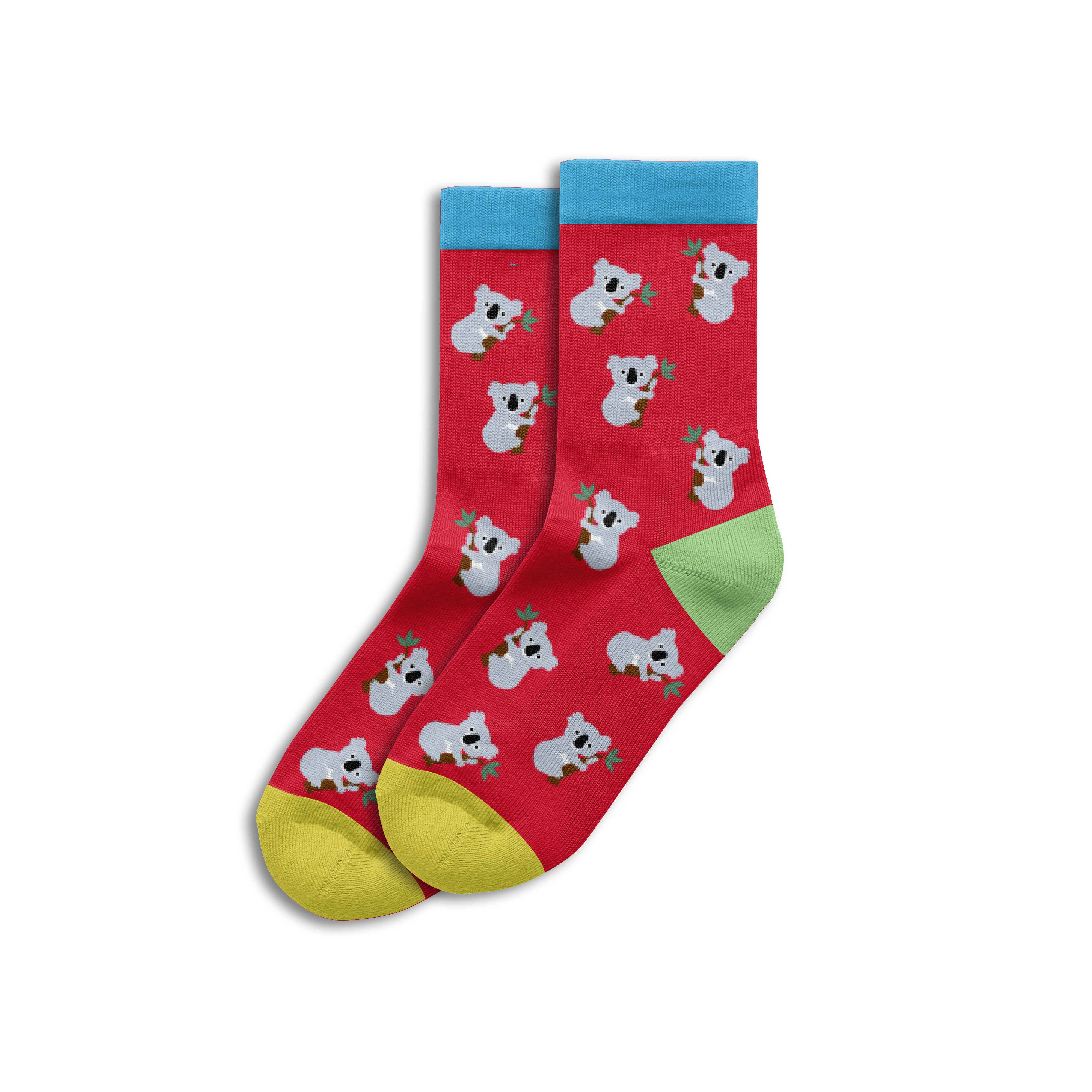 Sole Mates Socks - Kid's Koala Red - Wilmot Harvey