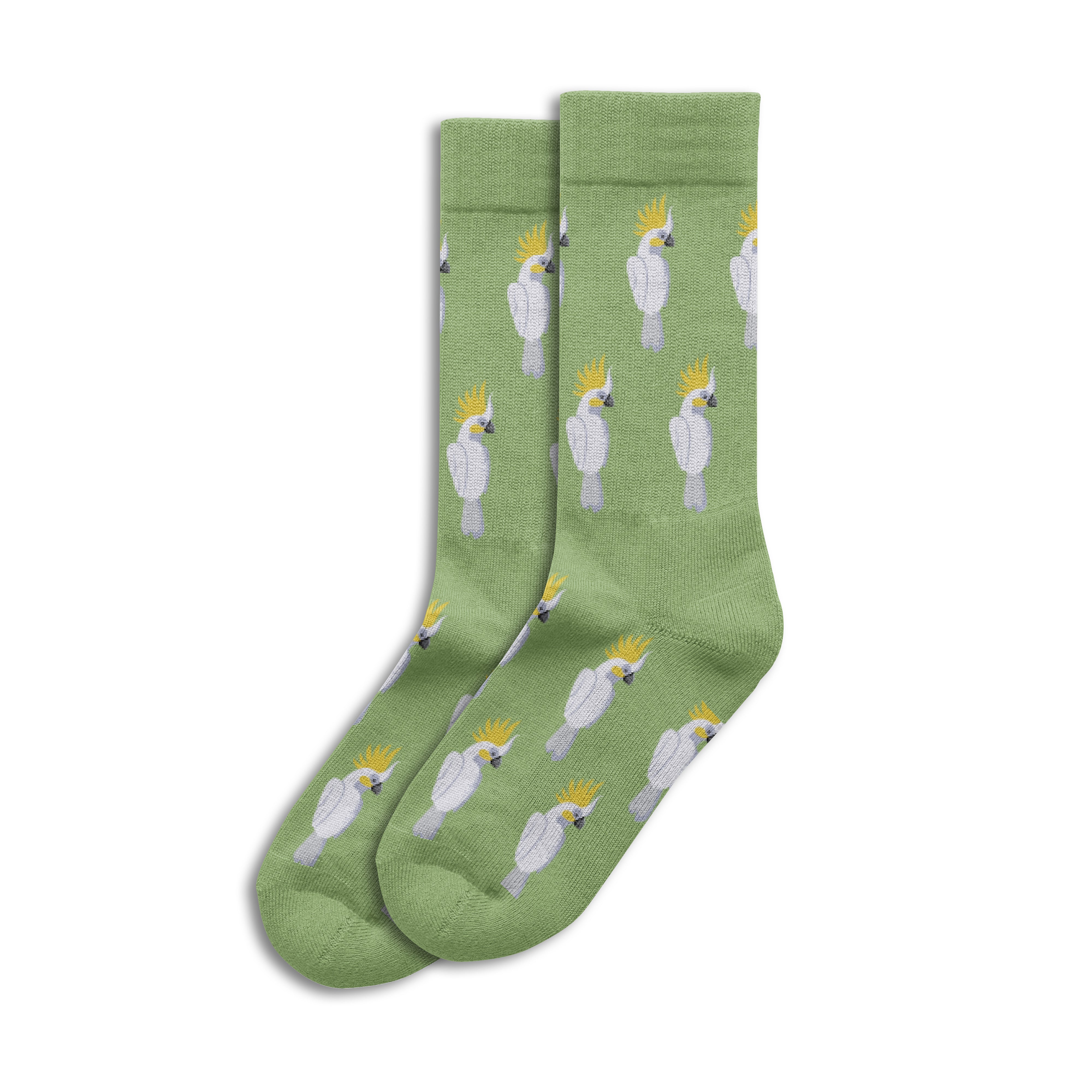 Sole Mates Socks - Cockatoo Green - Wilmot Harvey