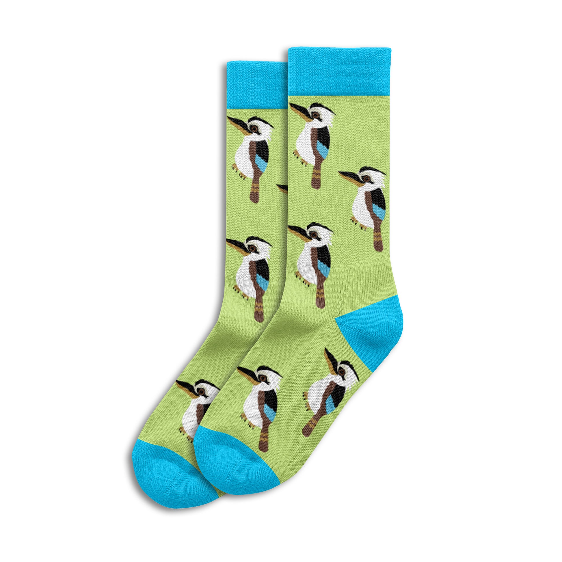 Sole Mates Socks - Kookaburra Lime - Wilmot Harvey