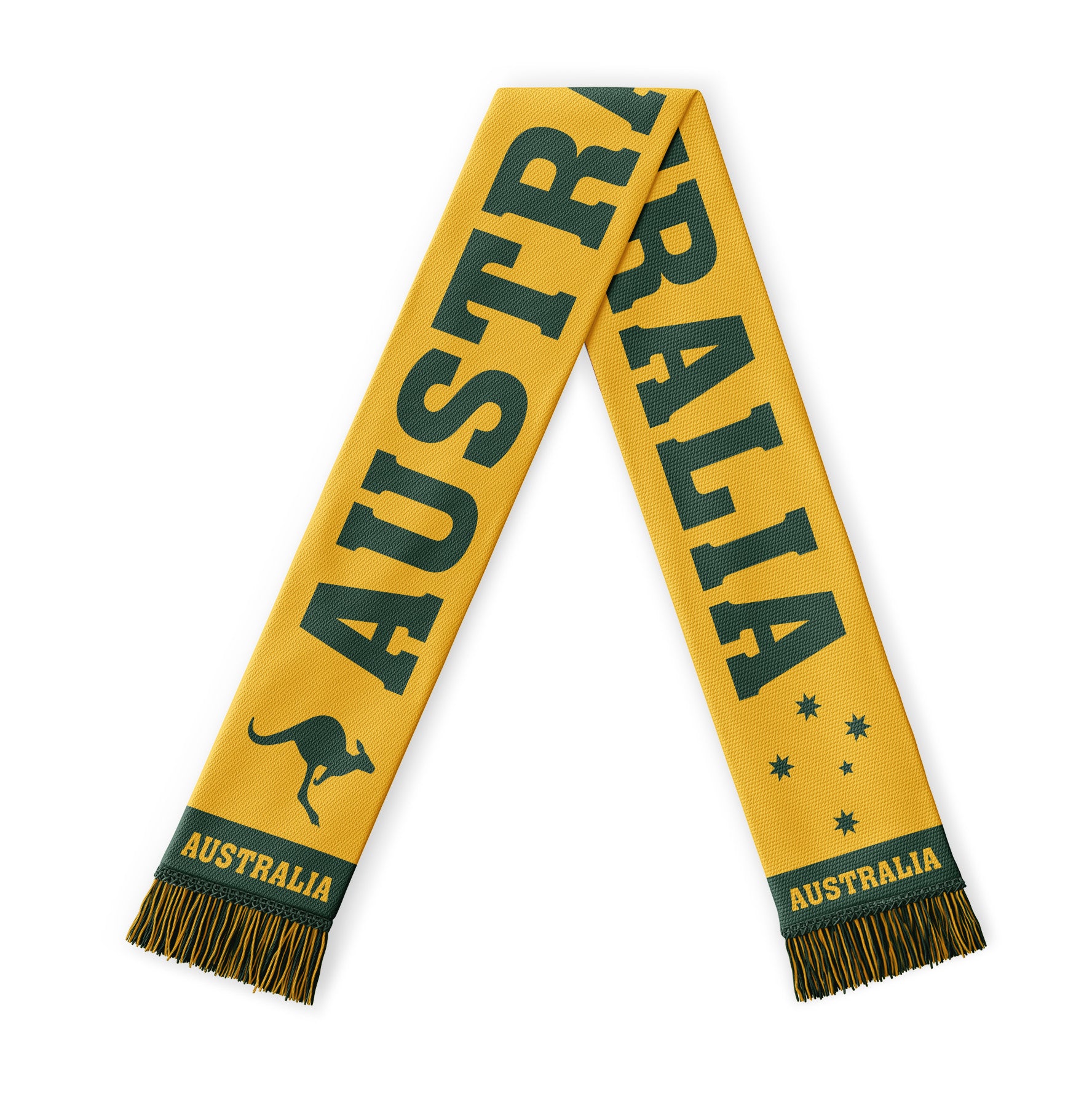 Scarf - Australia Green and Gold