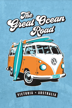 Fridge Magnet - Great Ocean Road Kombi Van - Wilmot Harvey