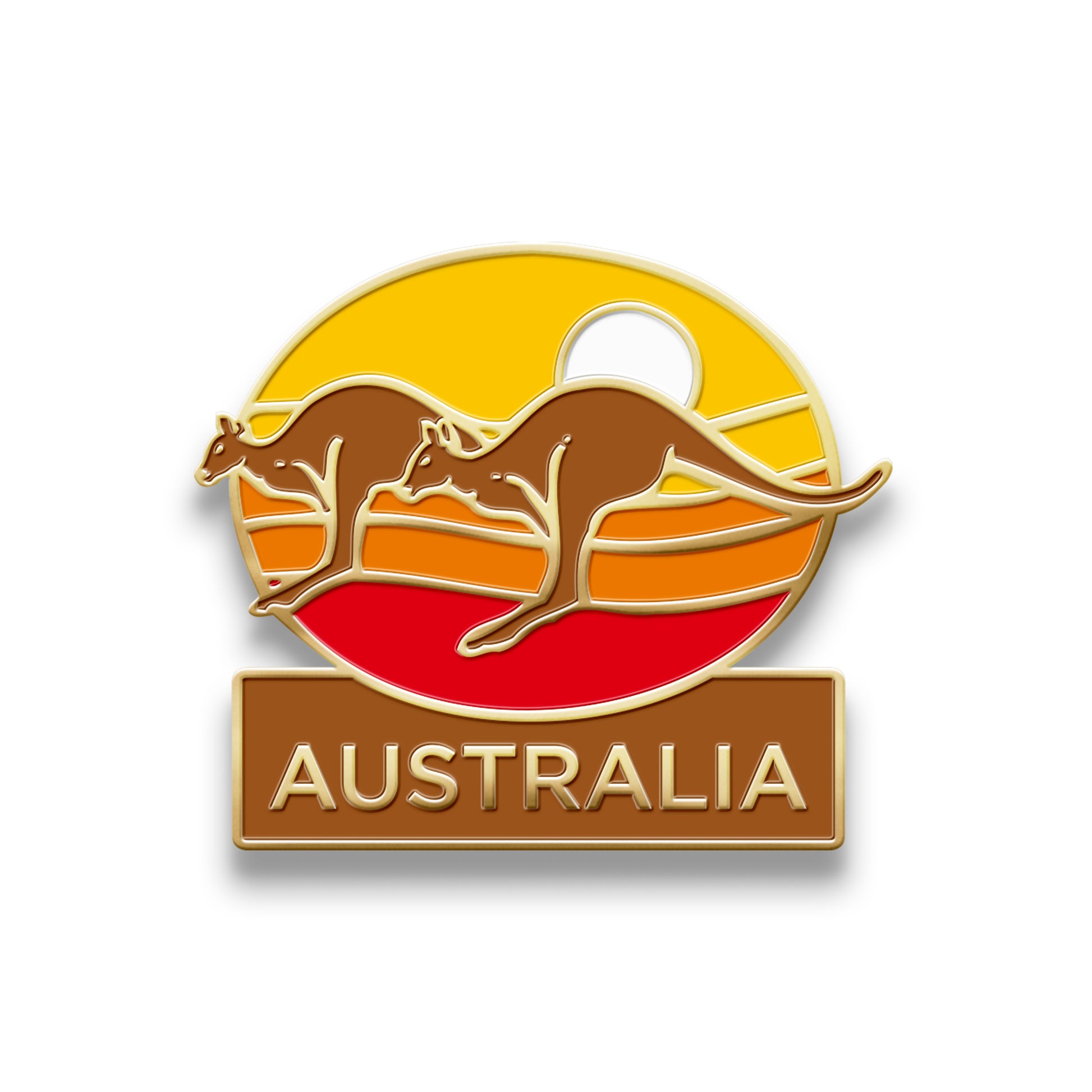 Hat Badge - Sunset Kangaroos - Wilmot Harvey