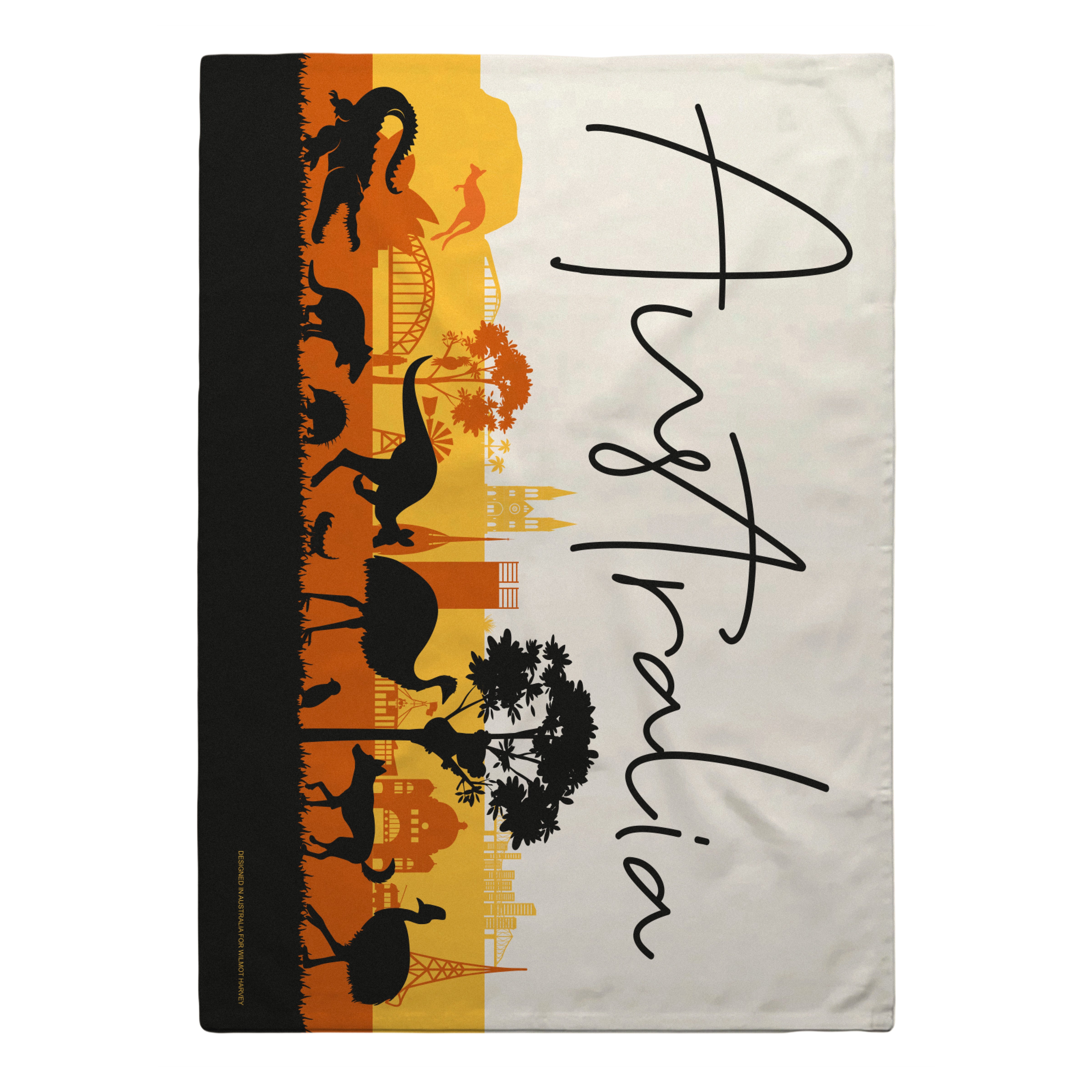 Tea Towel - Australia Silhouette