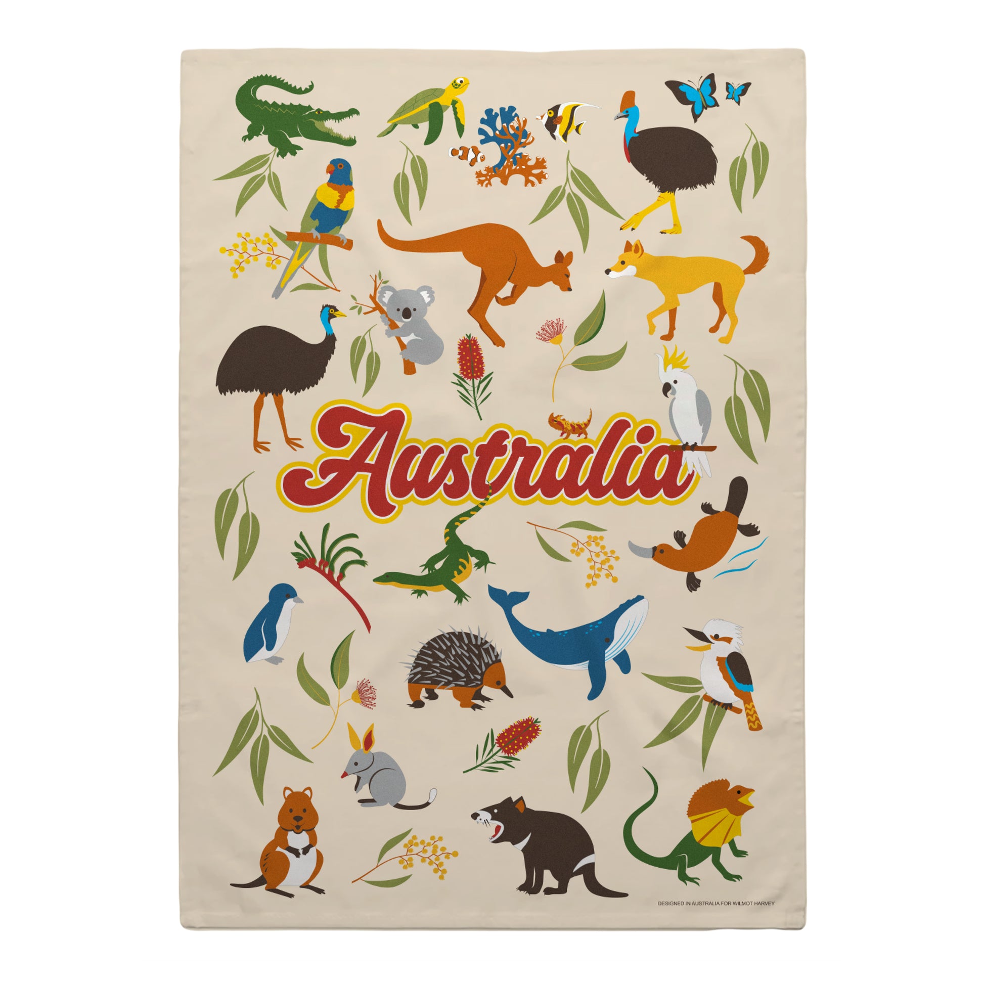 Tea Towel - Australian Icons - Wilmot Harvey