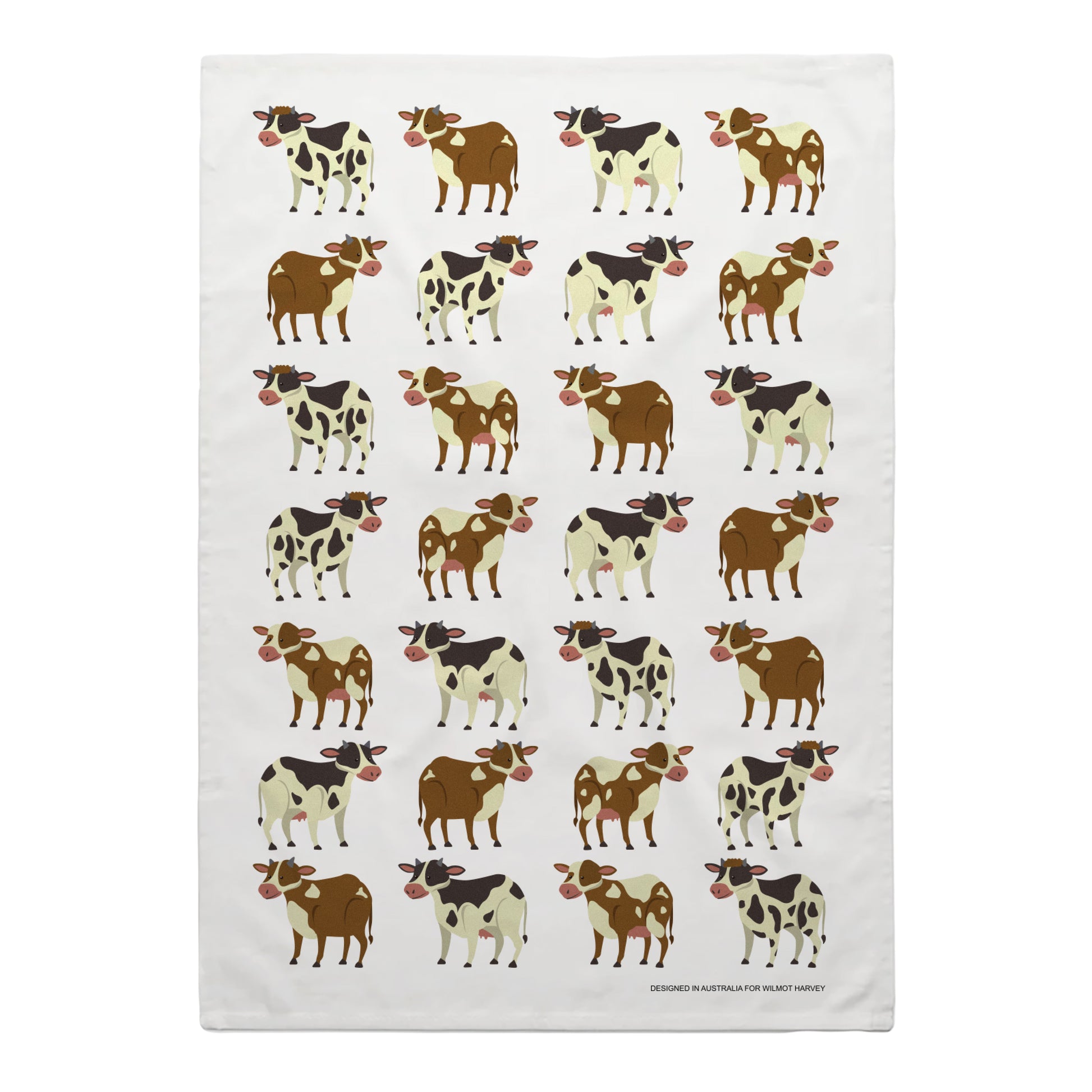 Tea Towel - Cows - Wilmot Harvey