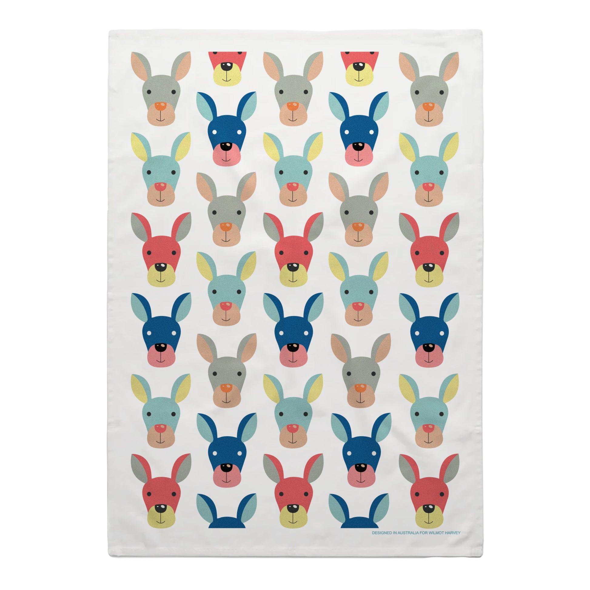 Tea Towel - Kangaroo Head #2 - Wilmot Harvey