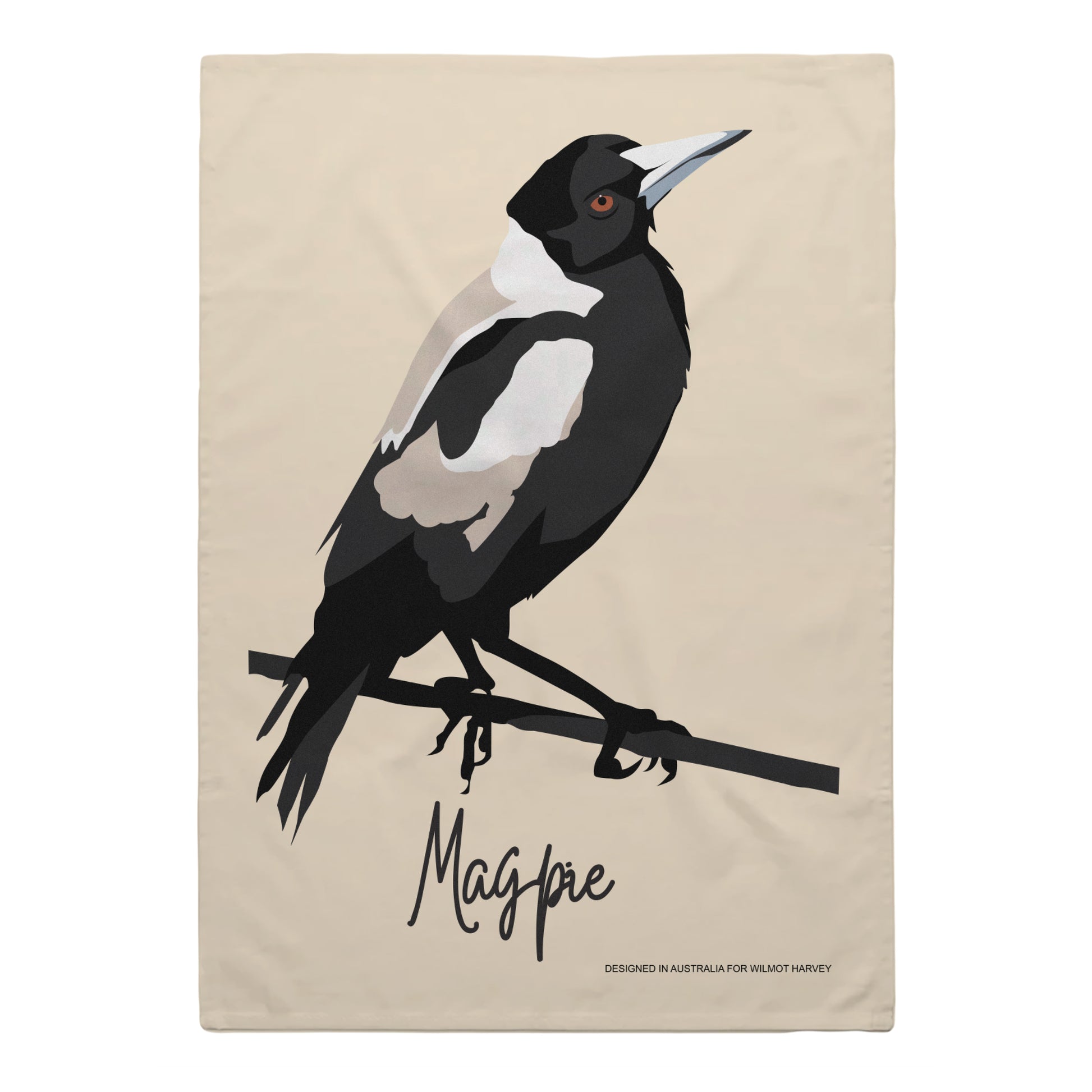 Tea Towel - Magpie - Wilmot Harvey
