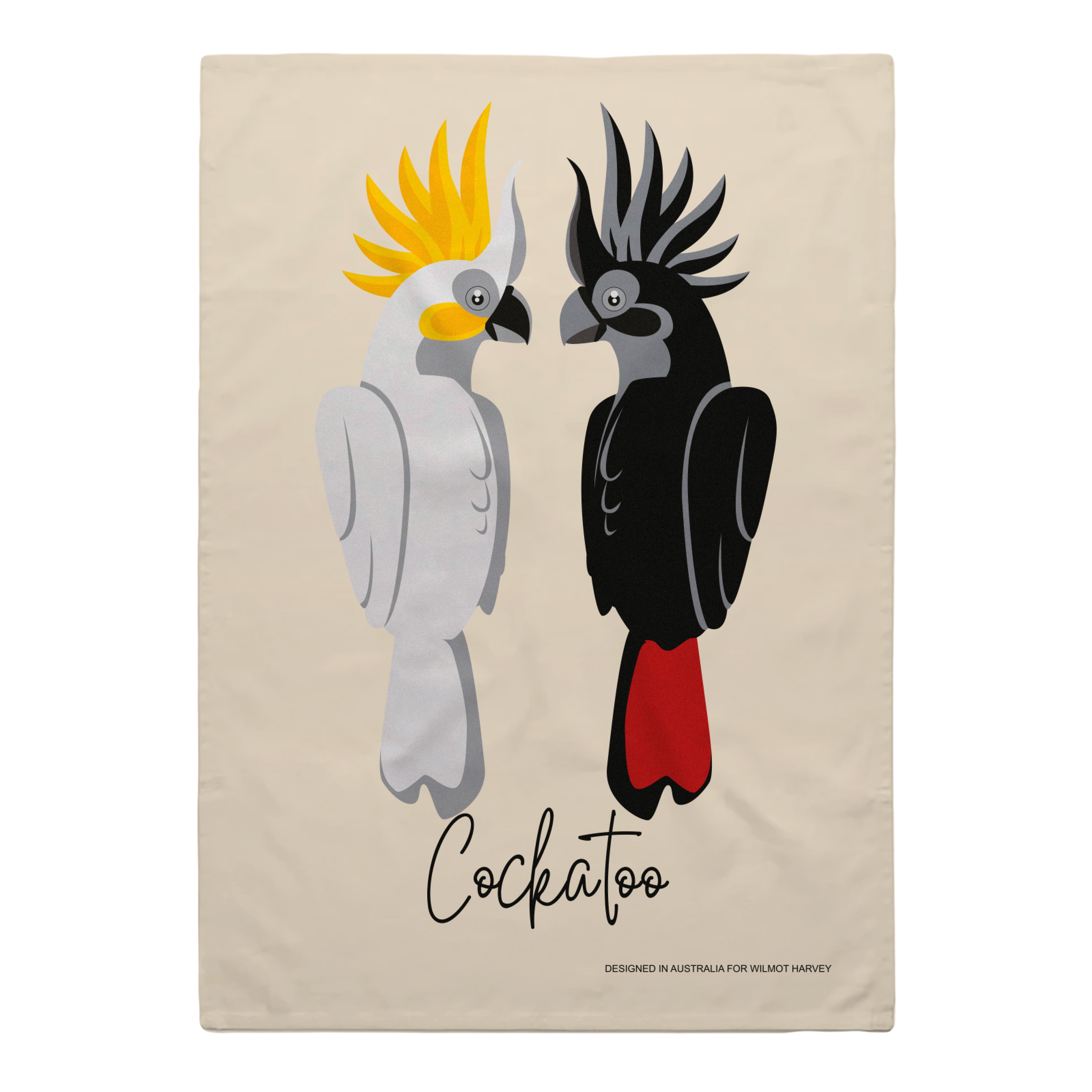 Tea Towel - Cockatoos - Wilmot Harvey