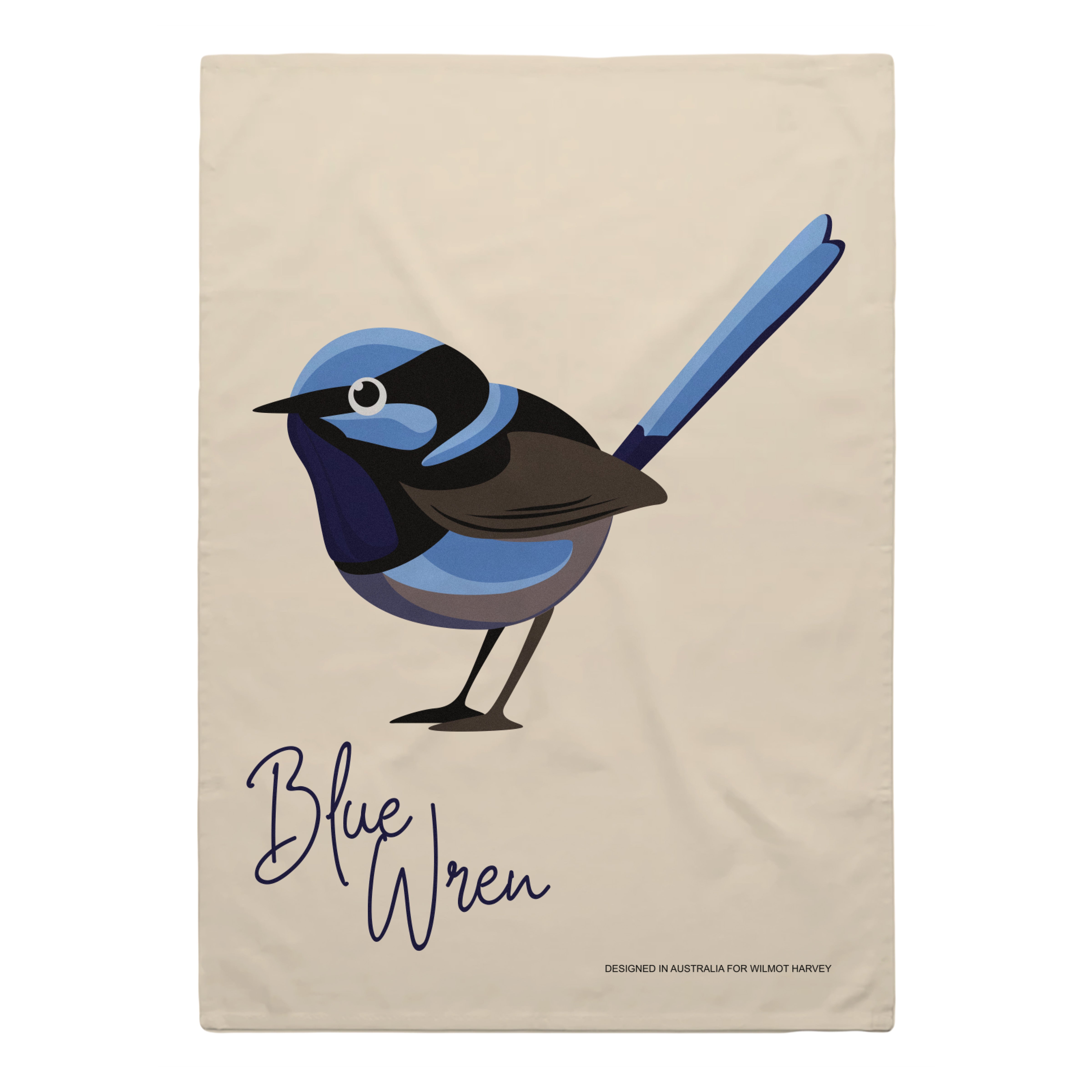 Tea Towel - Blue Wren