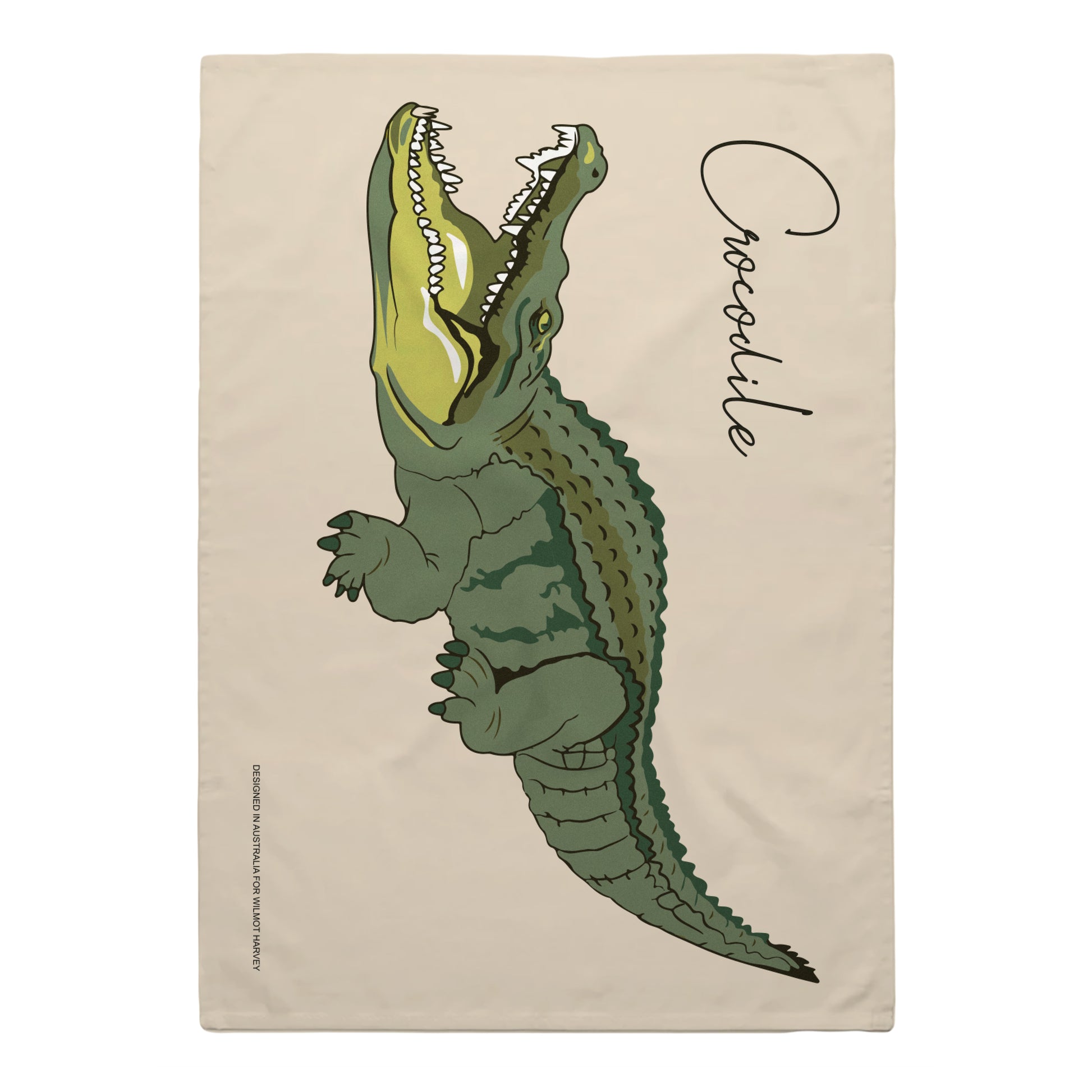 Tea Towel - Crocodile - Wilmot Harvey