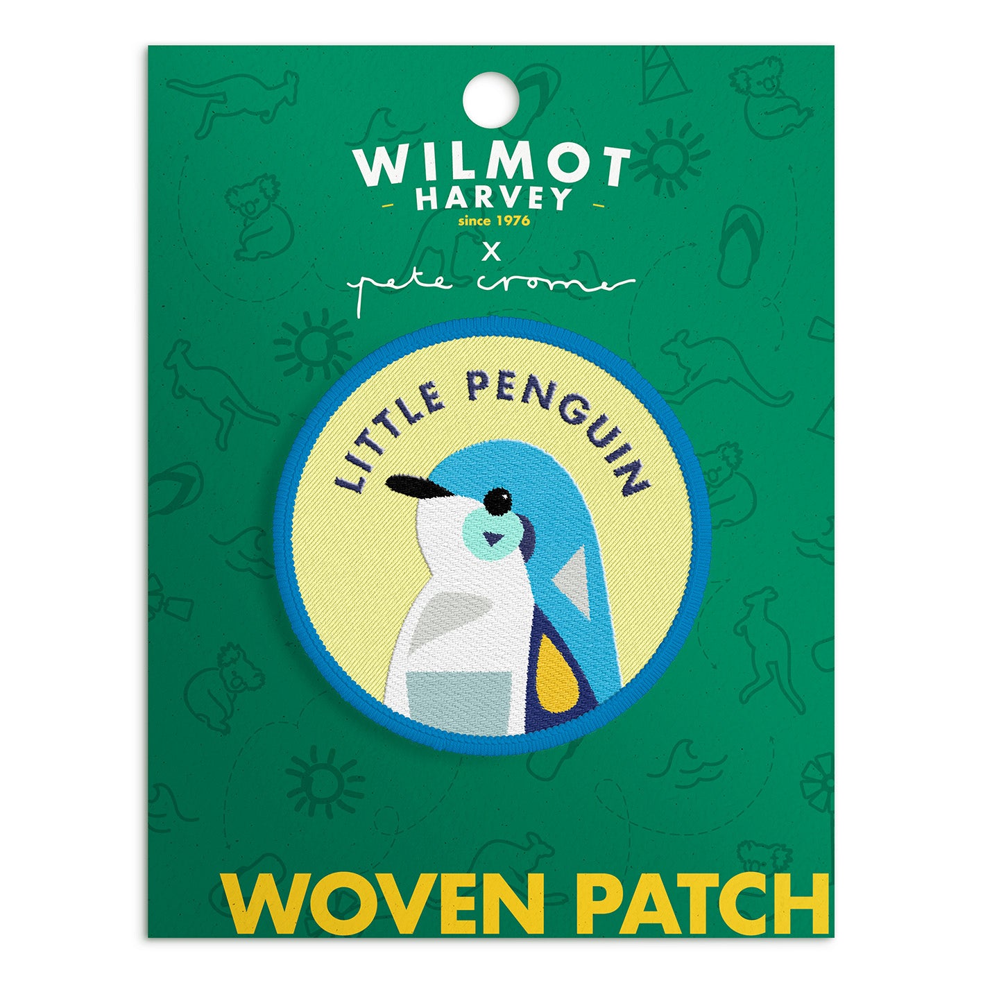 Pete Cromer Woven Patch - Penguin - Wilmot Harvey