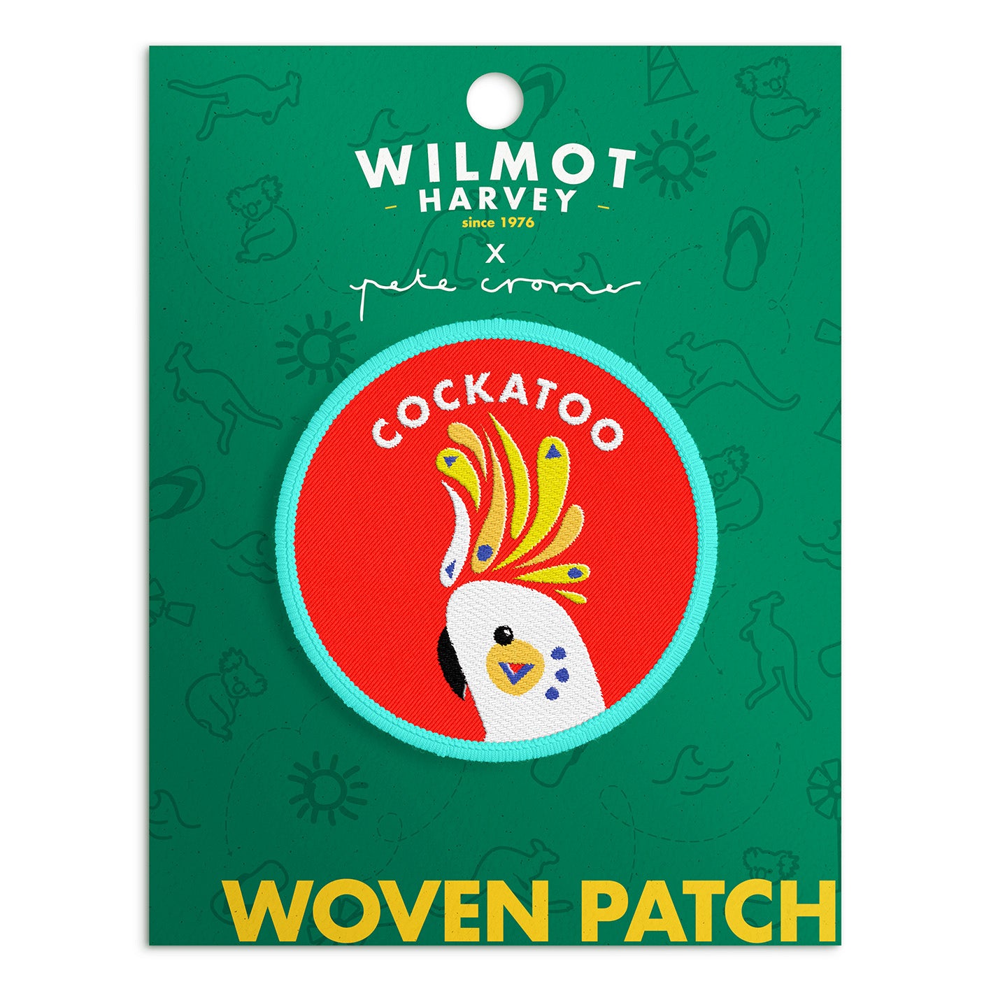 Pete Cromer Woven Patch - Cockatoo - Wilmot Harvey