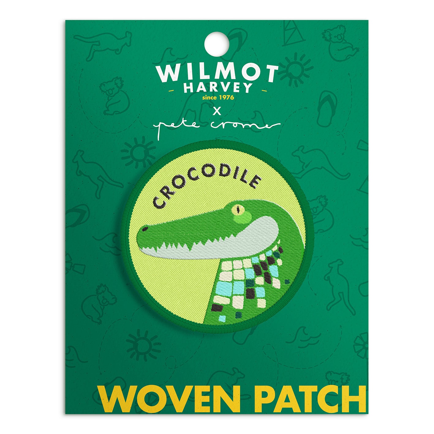 Pete Cromer Woven Patch - Crocodile - Wilmot Harvey