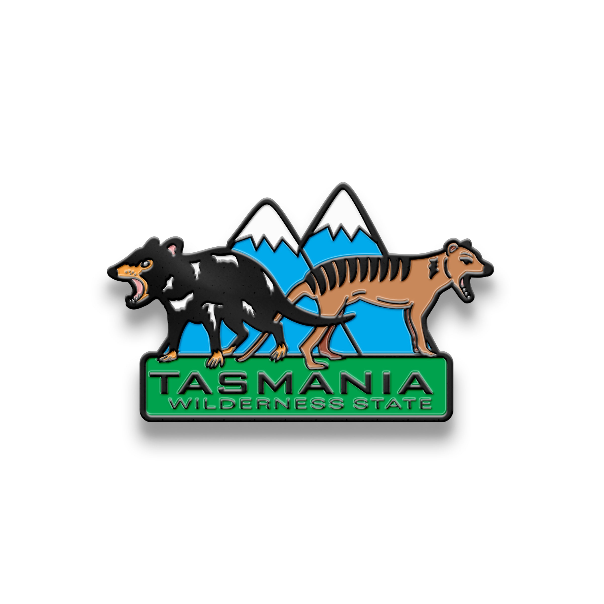 Hat Badge - Tasmanian Devil