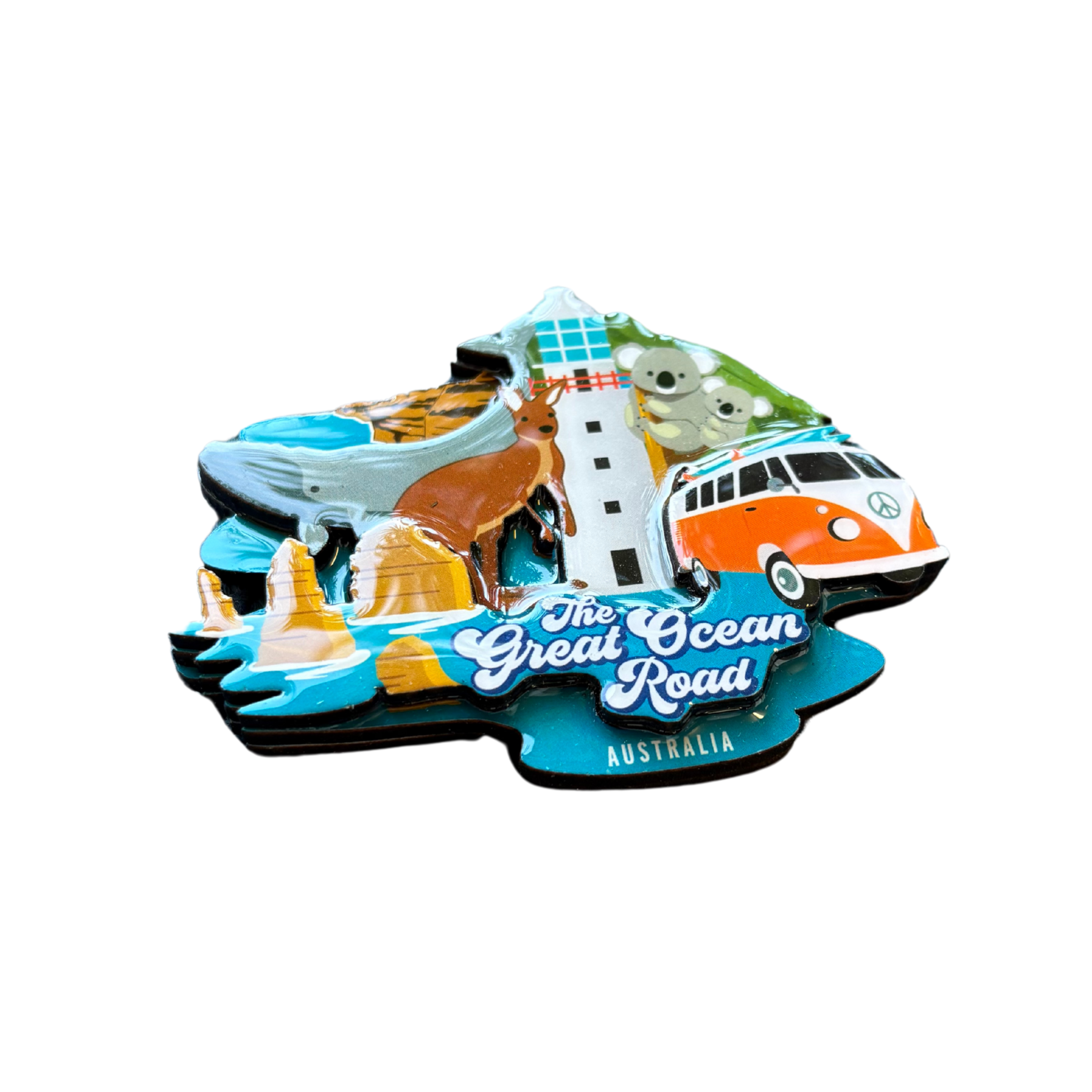 3 Layer Magnet - Great Ocean Road Icons - Wilmot Harvey
