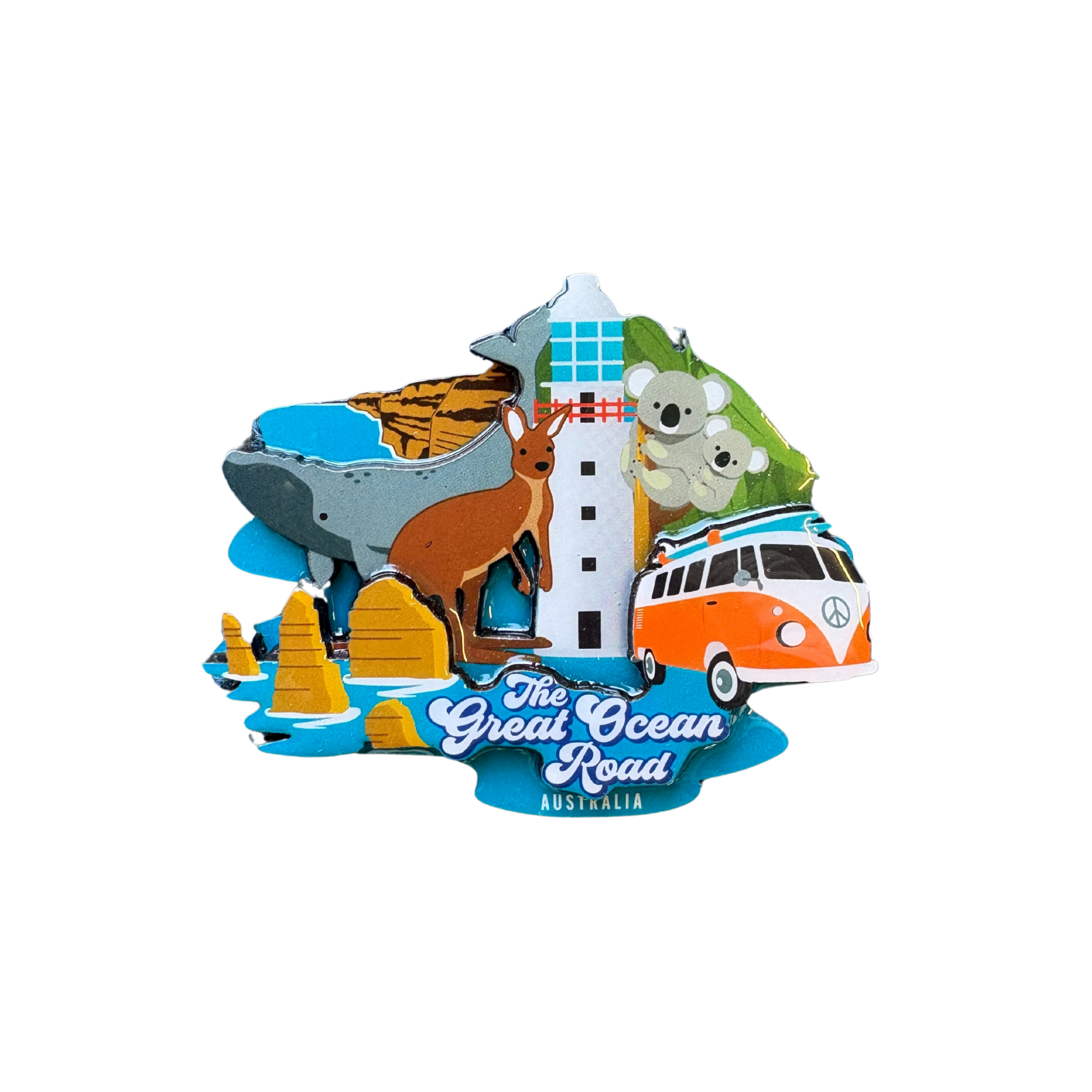 3 Layer Magnet - Great Ocean Road Icons - Wilmot Harvey