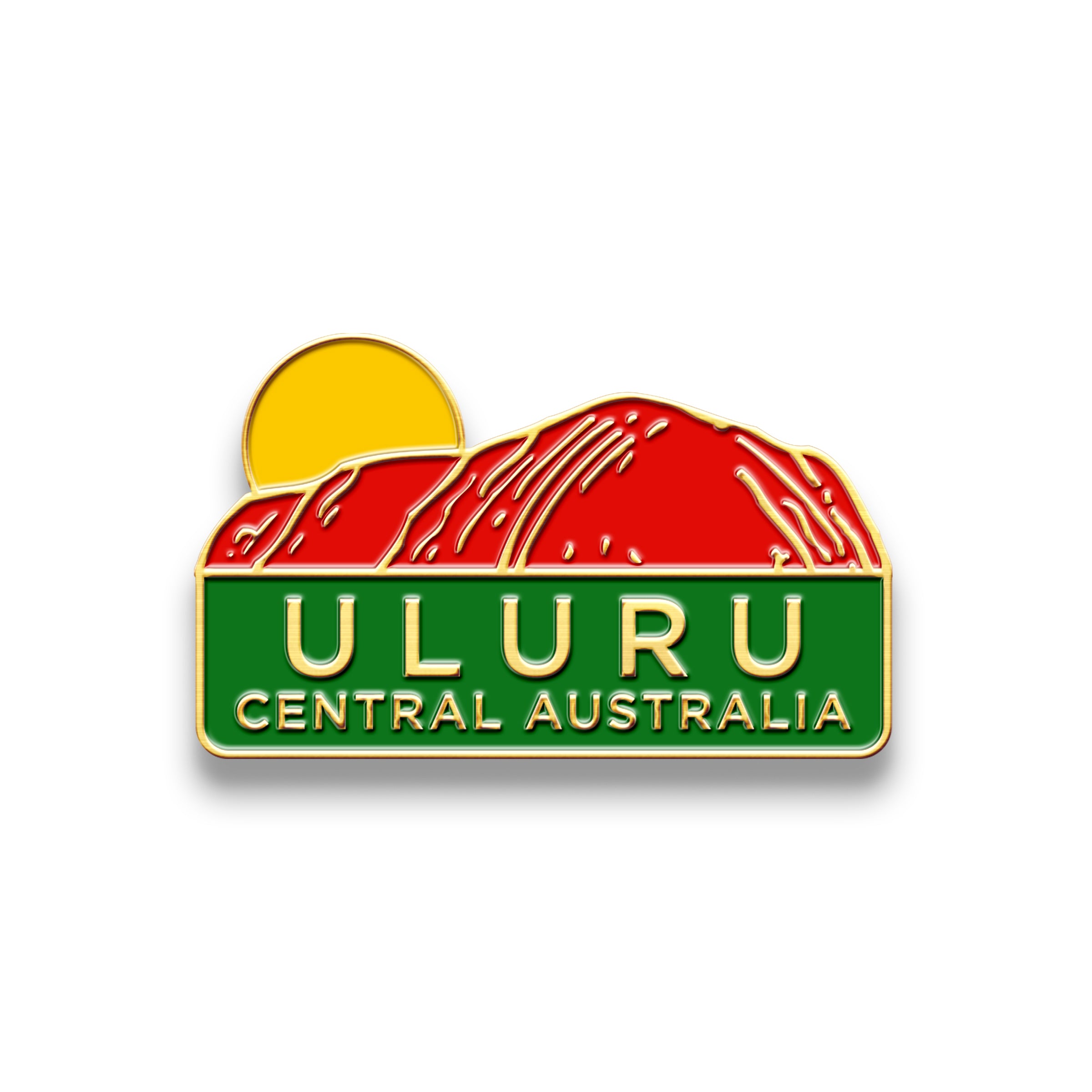 Hat Badge - Uluru Sunset