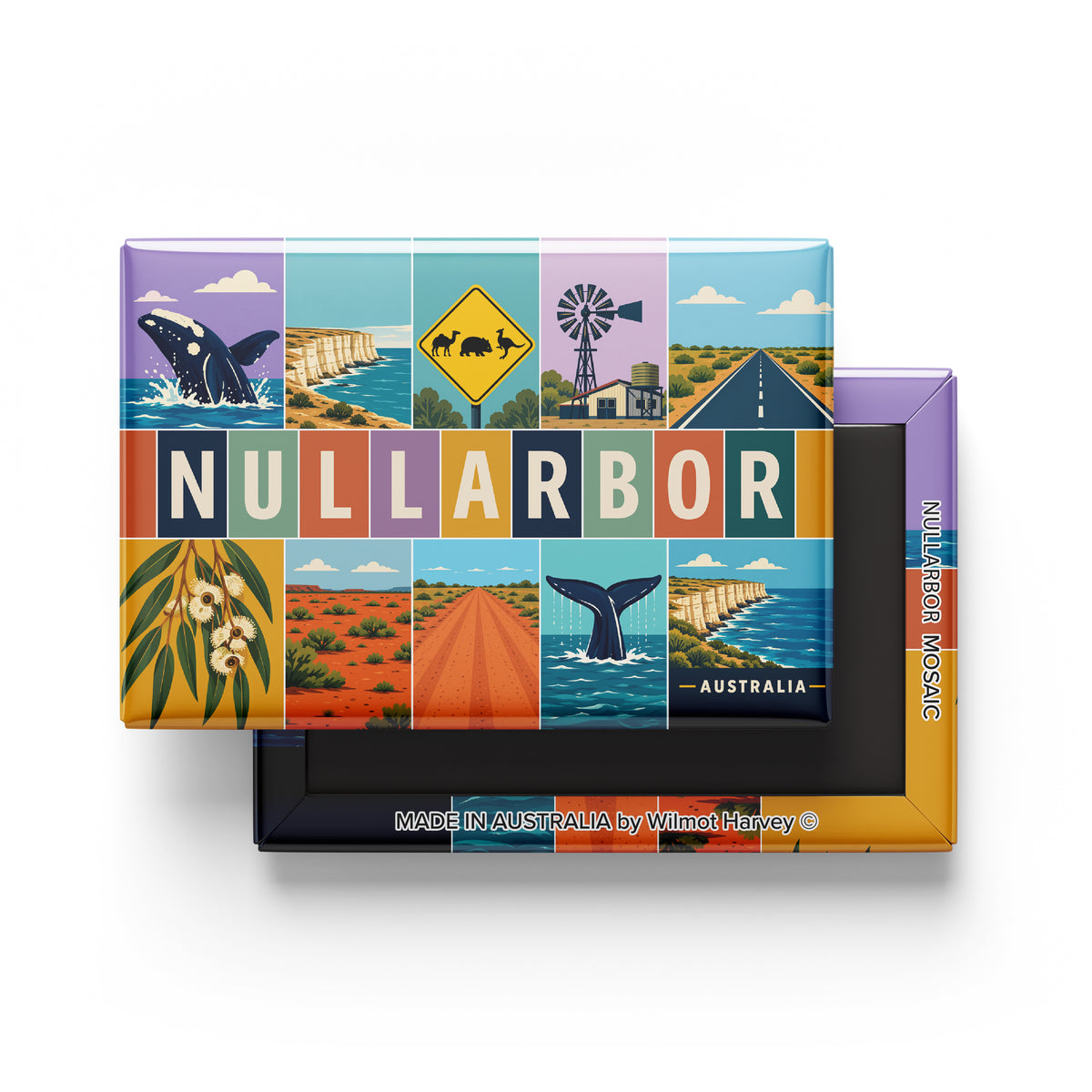 Tin Fridge Magnet - Nullarbor Mosaic (Australian Made)