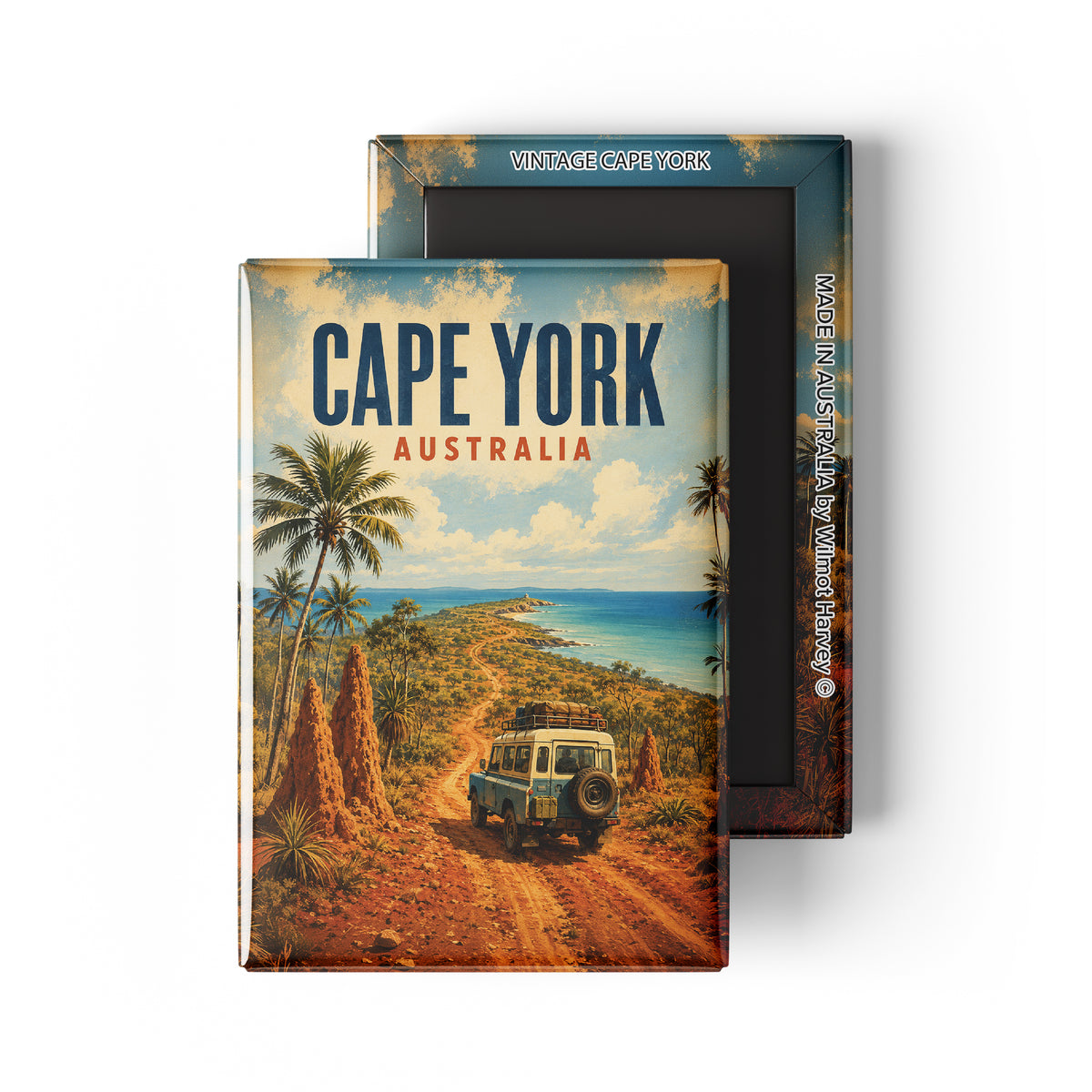 Tin Fridge Magnet - Vintage Cape York (Australian Made)