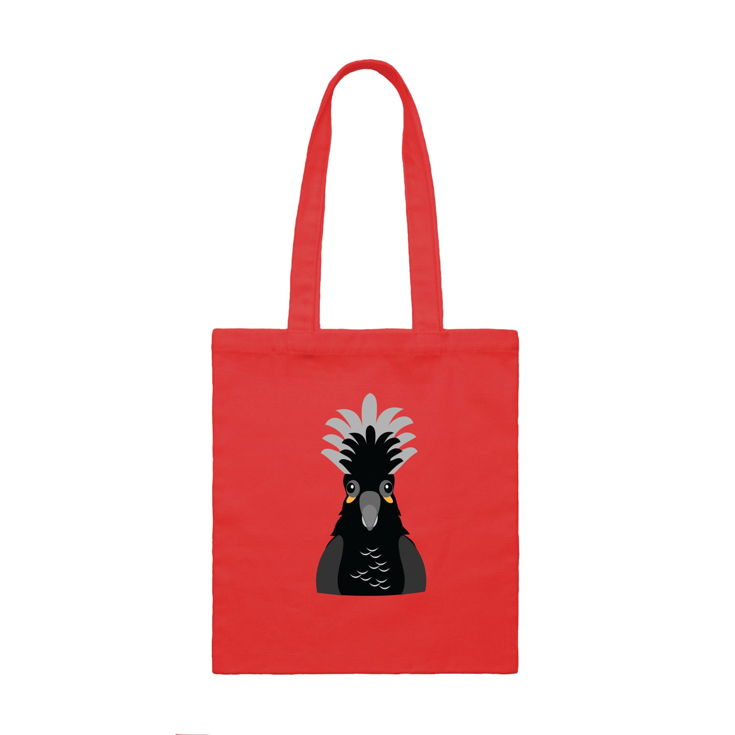 Tote/Kid's Book Bag - Black Cockatoo