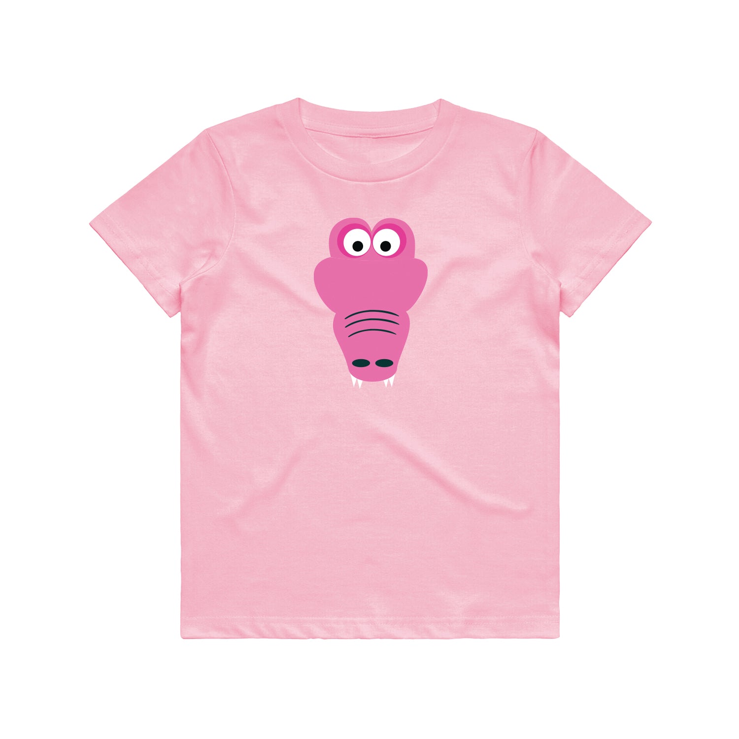 Kid's T-Shirt - Crocodile Pink