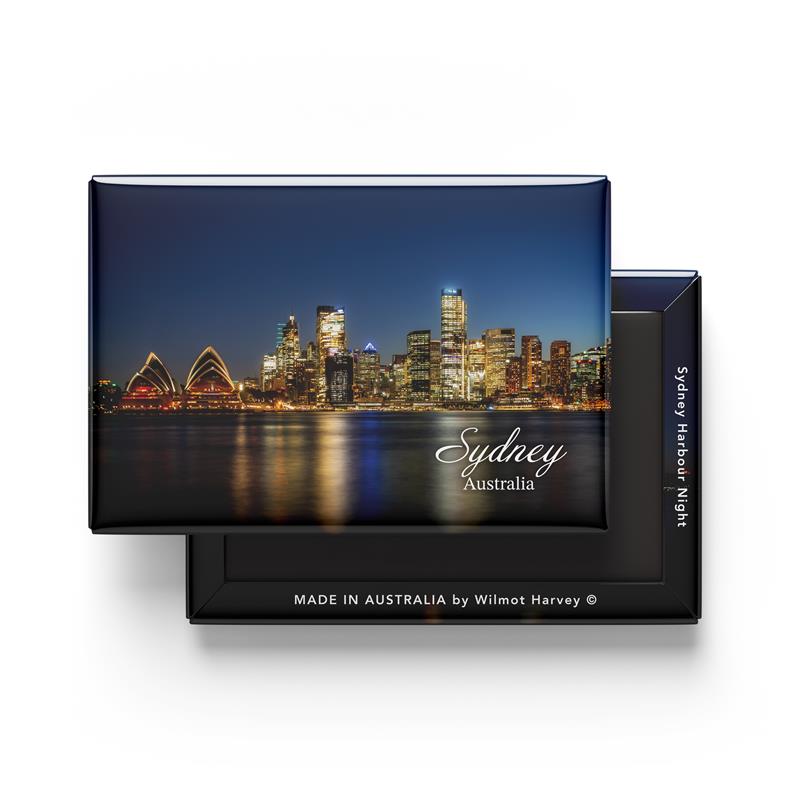 Tin Fridge Magnet - Sydney Harbour Night