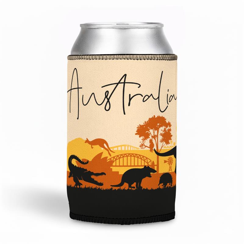 Stubby Holder - Australia Silhouette