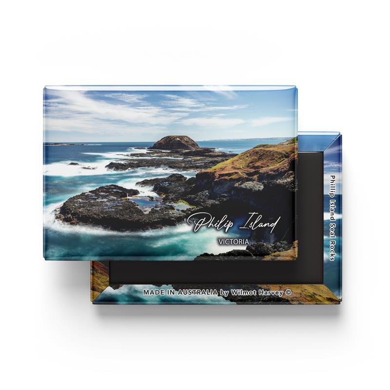 Tin Fridge Magnet - Phillip Island Seal Rocks
